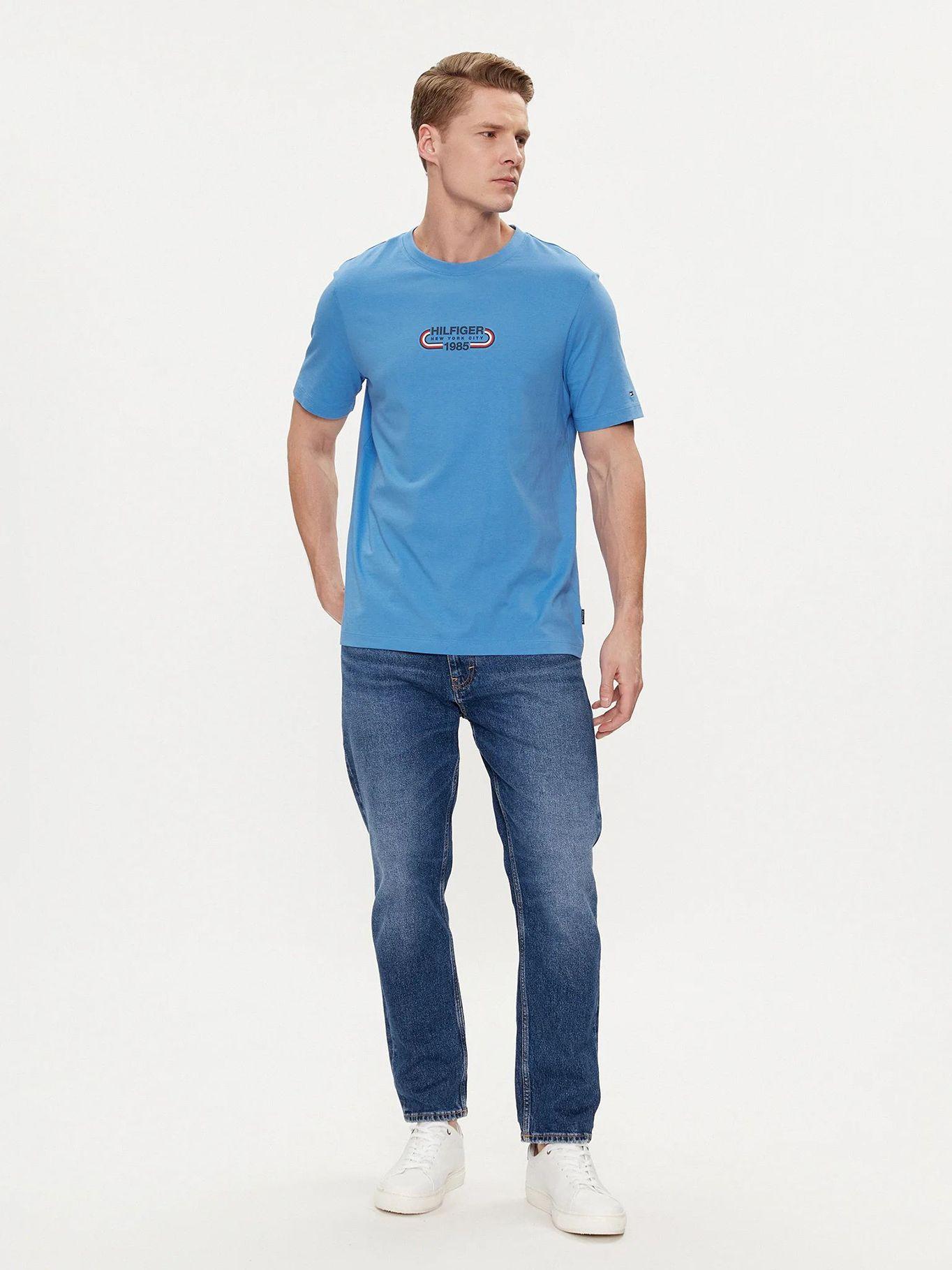 Polera Logo Archive Regular Fit Celeste Tommy Hilfiger-1