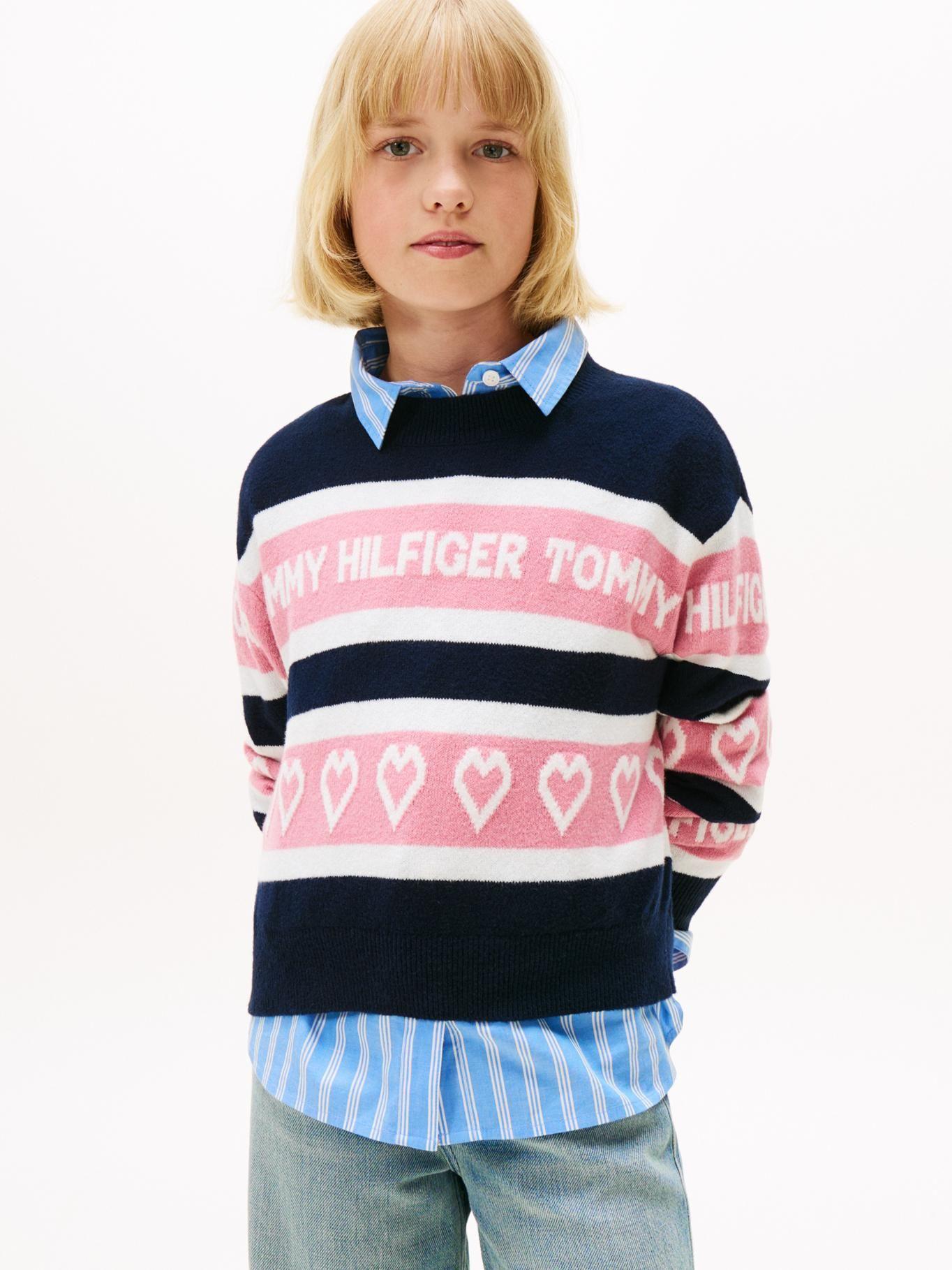 Sweater Inscripción Multicolor Tommy Hilfiger 1G-0