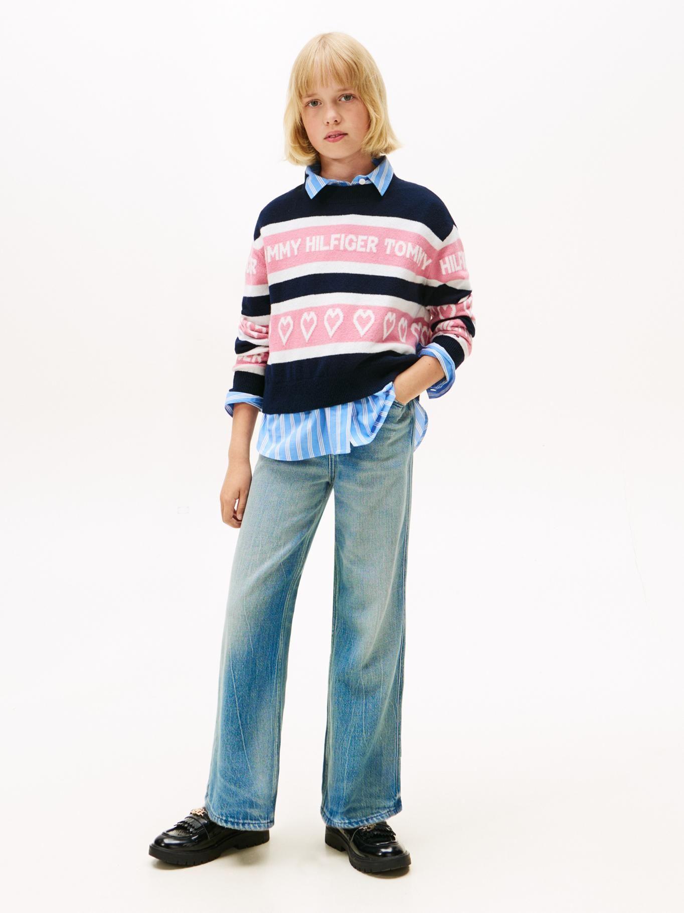 Sweater Inscripción Multicolor Tommy Hilfiger 1G-1