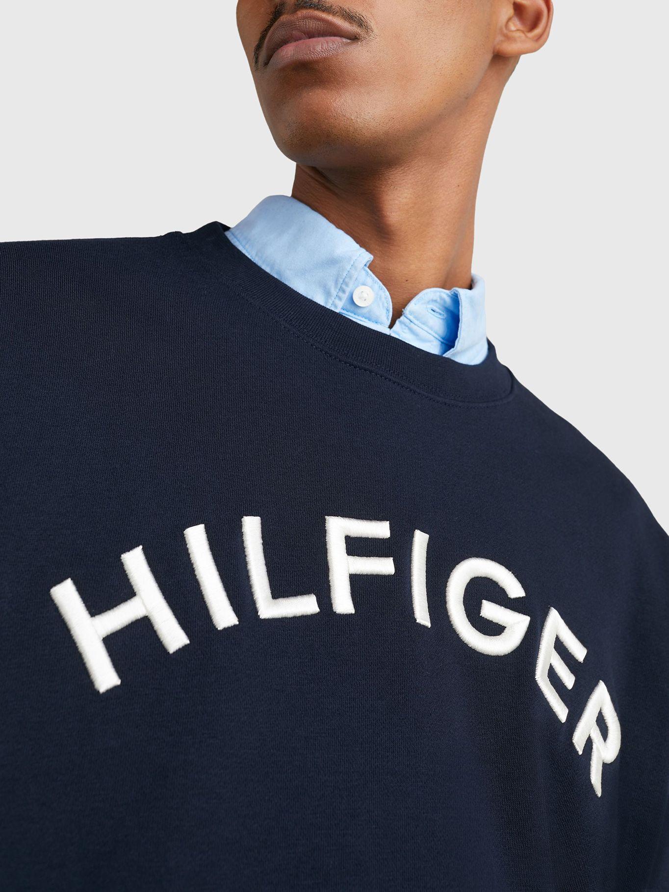 Polerón Logo Arqueado Archive Azul Tommy Hilfiger-3