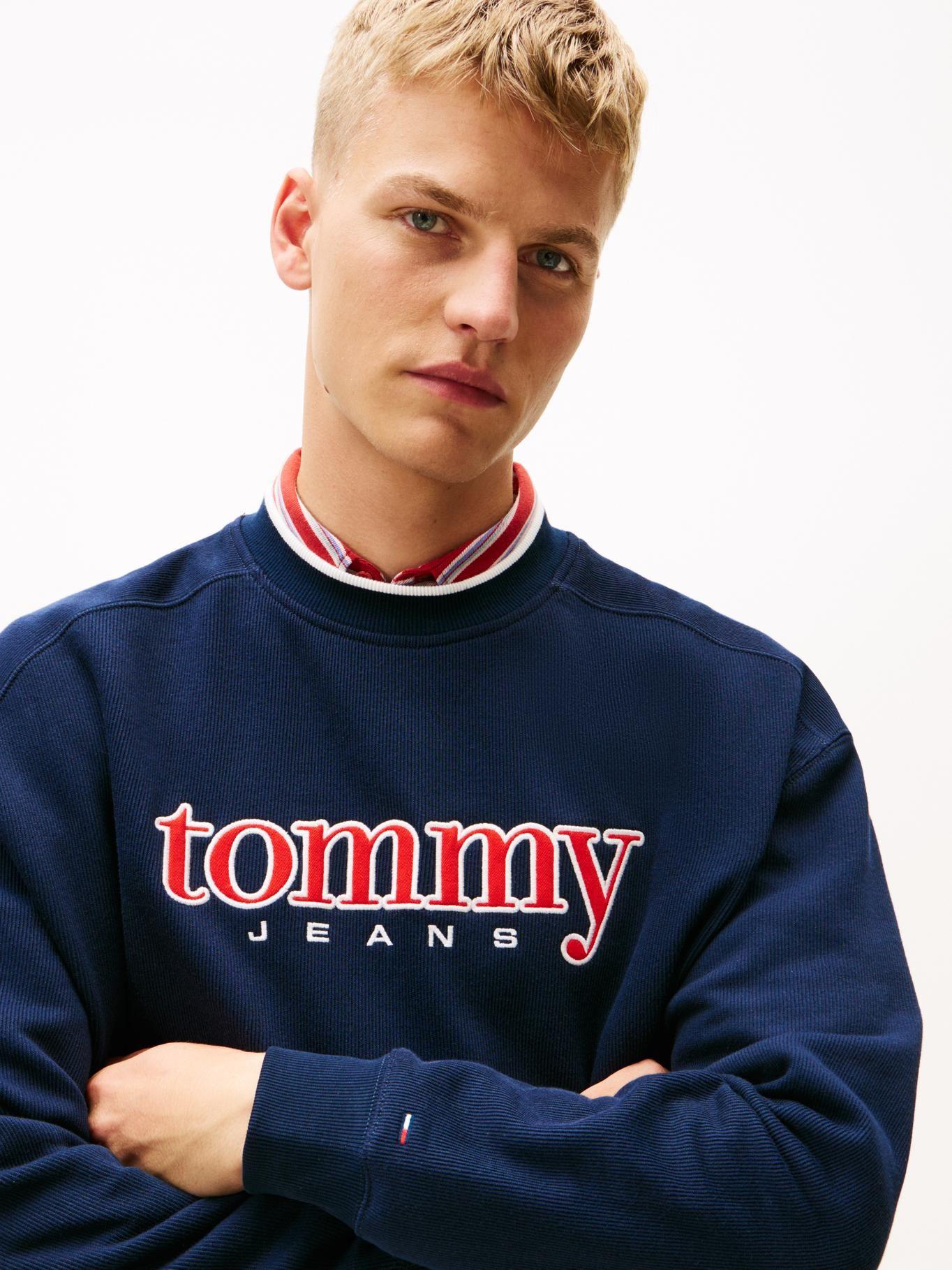 Polerón Con Logo De Los 90S Tommy Jeans Azul-3