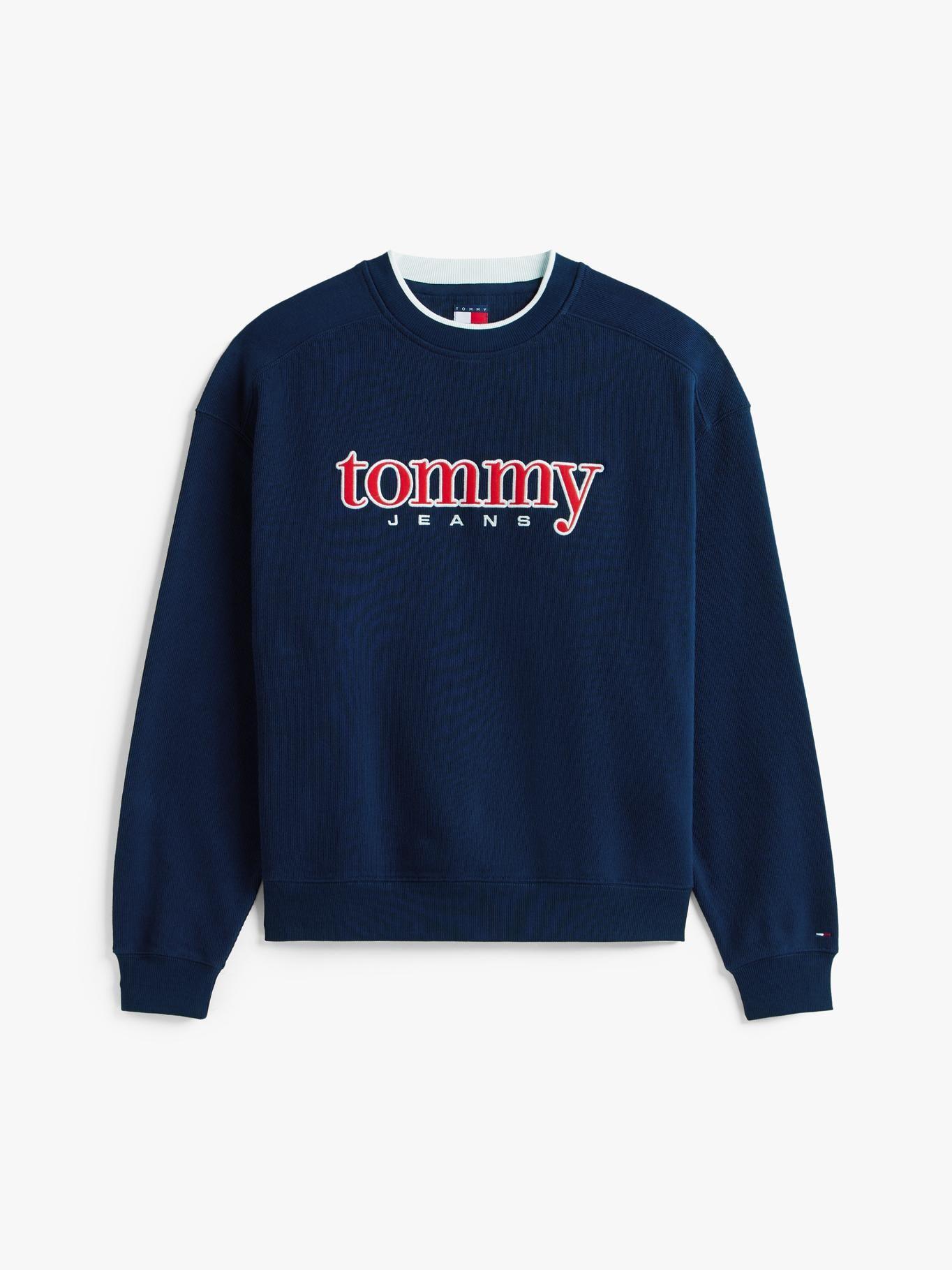 Polerón Con Logo De Los 90S Tommy Jeans Azul-4
