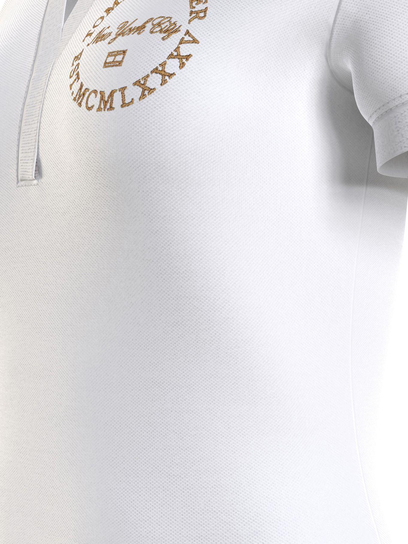 Polo Circle Logo Slim Fit Blanco Tommy Hilfiger-4