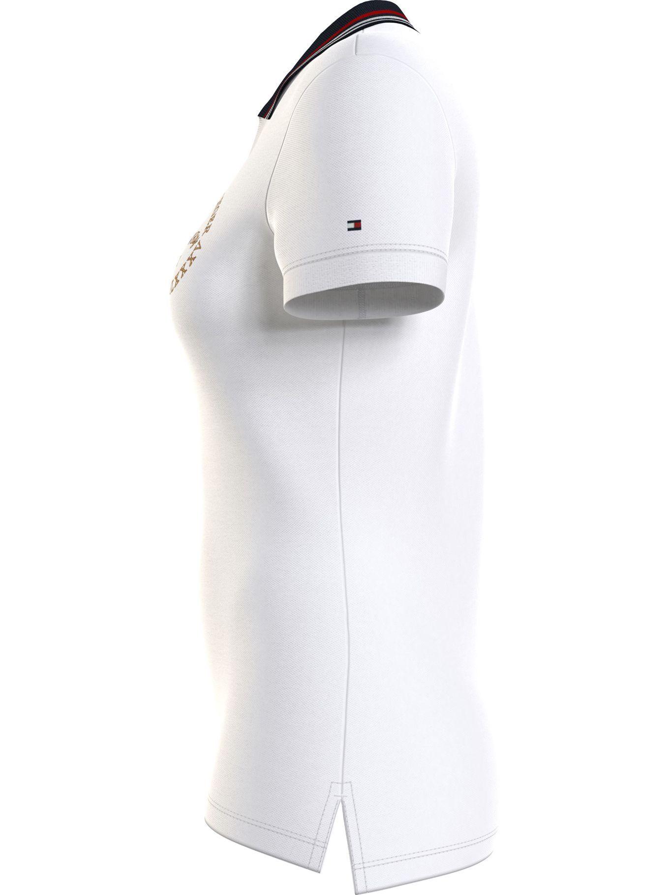 Polo Circle Logo Slim Fit Blanco Tommy Hilfiger-3