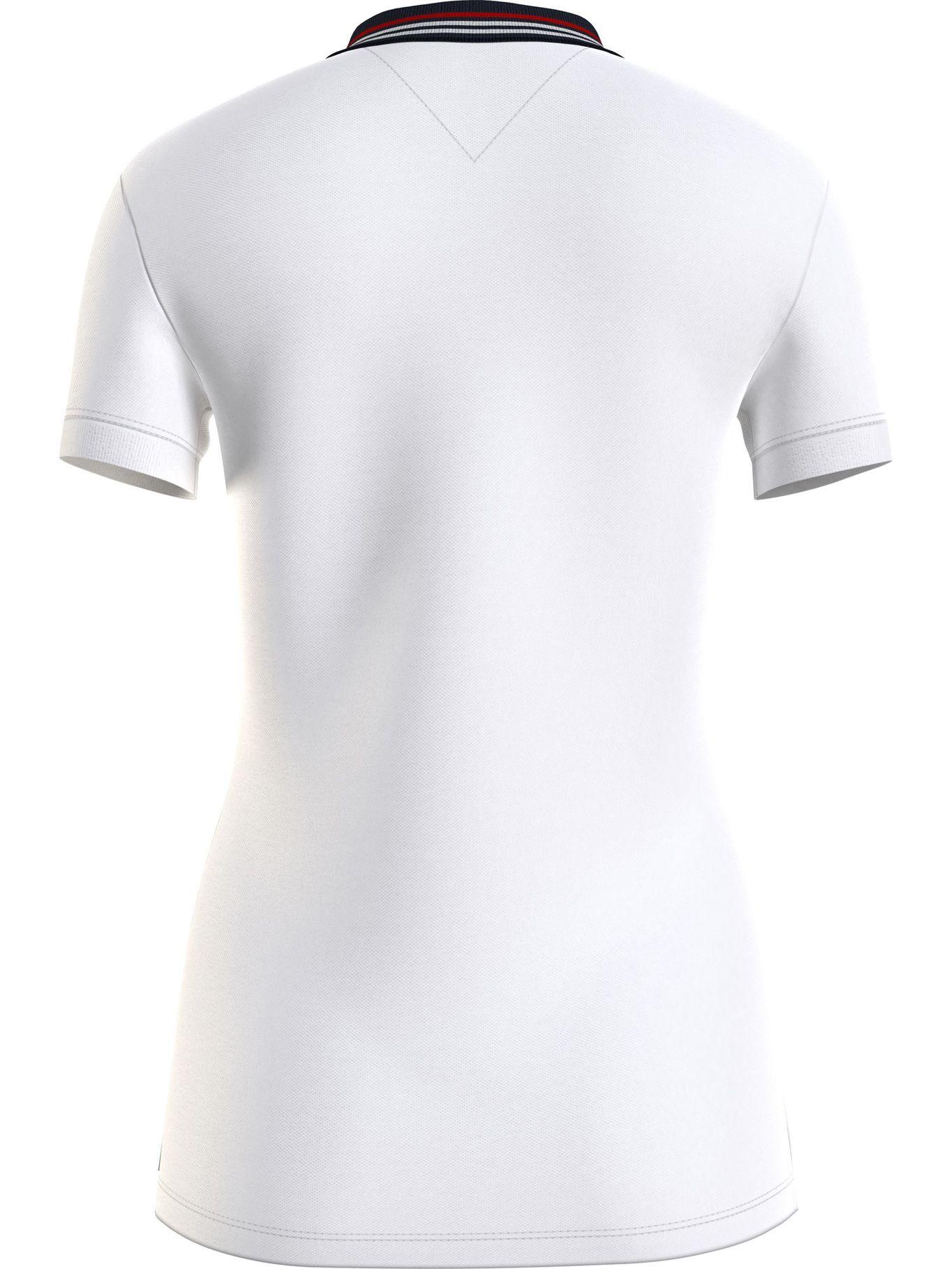 Polo Circle Logo Slim Fit Blanco Tommy Hilfiger-1