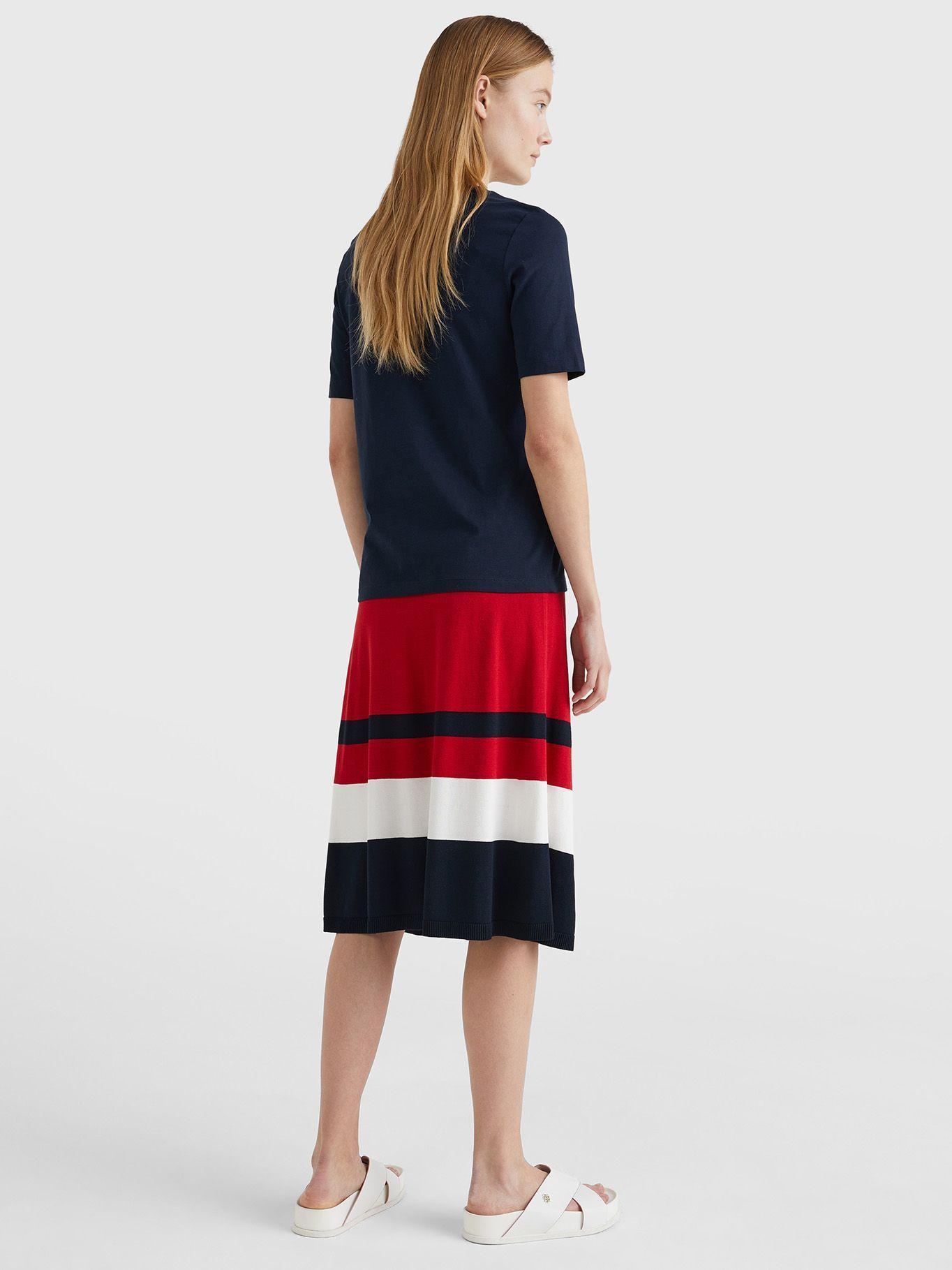 Polera Logo Metalizado Azul Tommy Hilfiger JN2-1