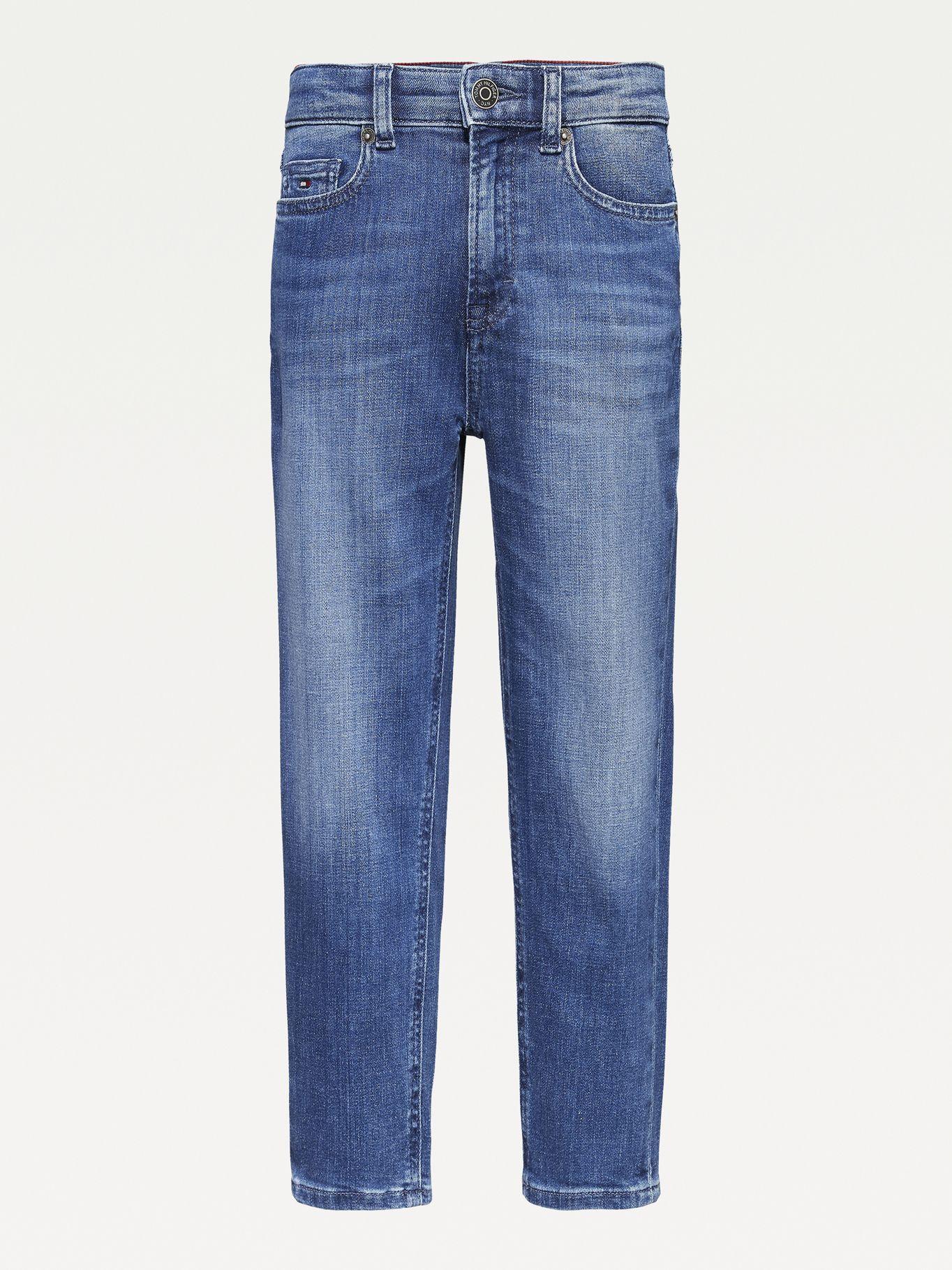 Jeans Talle Alto Desteñidos Azul Tommy Hilfiger-0