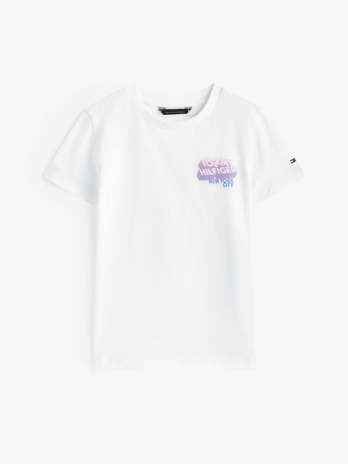 Polera Con Logo De Estilo Grafiti Blanco Tommy Hilfiger-4