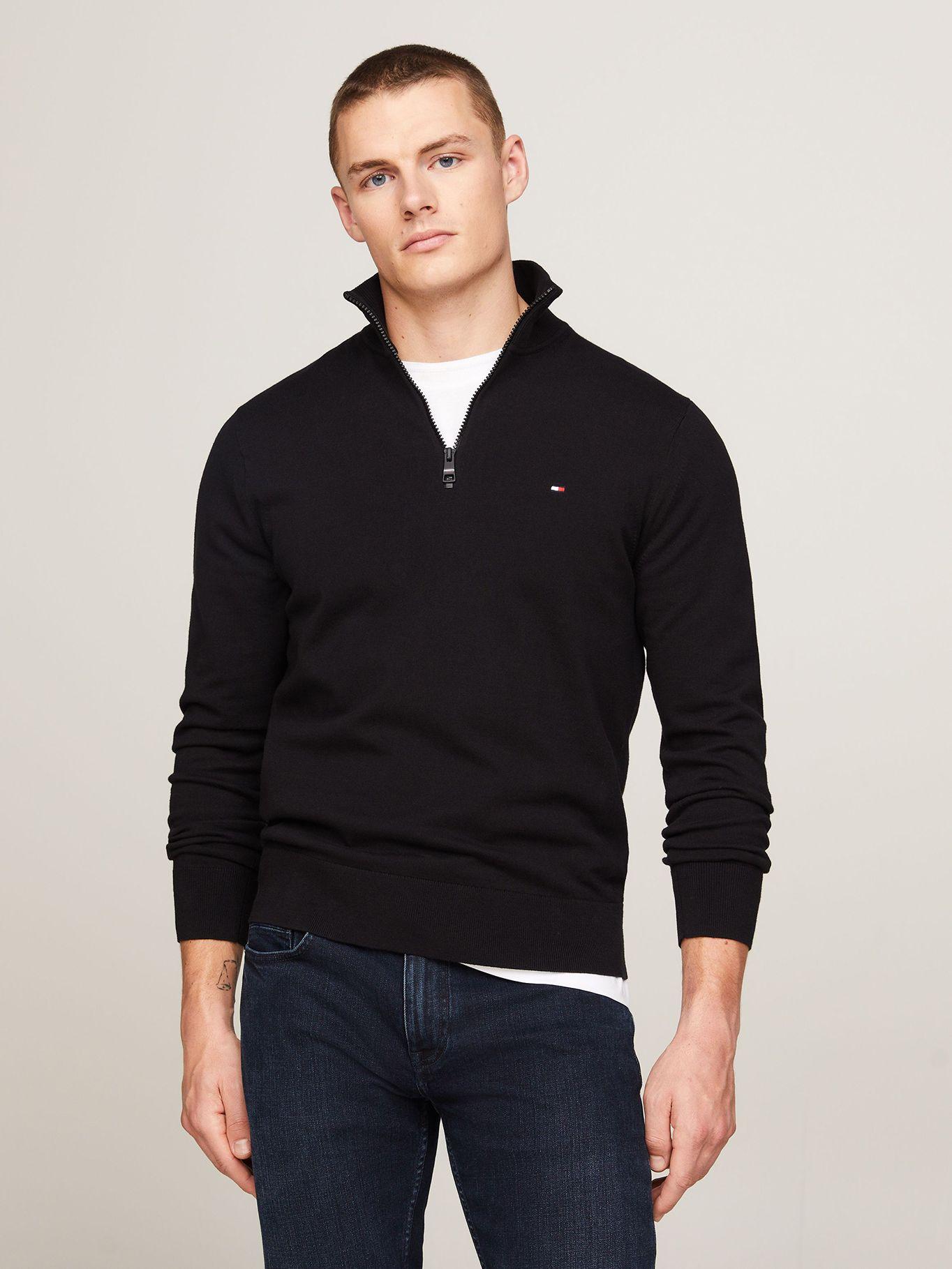 SWEATER COLECCIÓN 1985 CIERRE NEGRO TOMMY HILFIGER-0