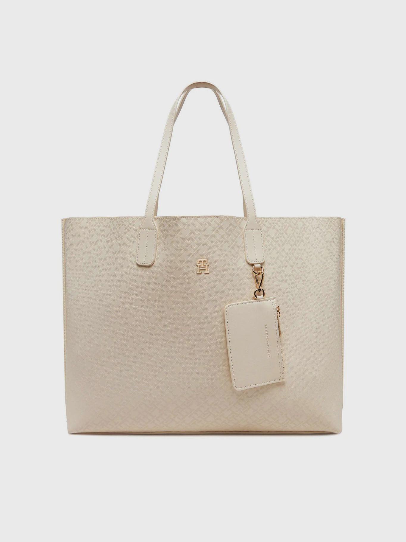 Tote Distinct Monogram Beige Tommy Hilfiger-0