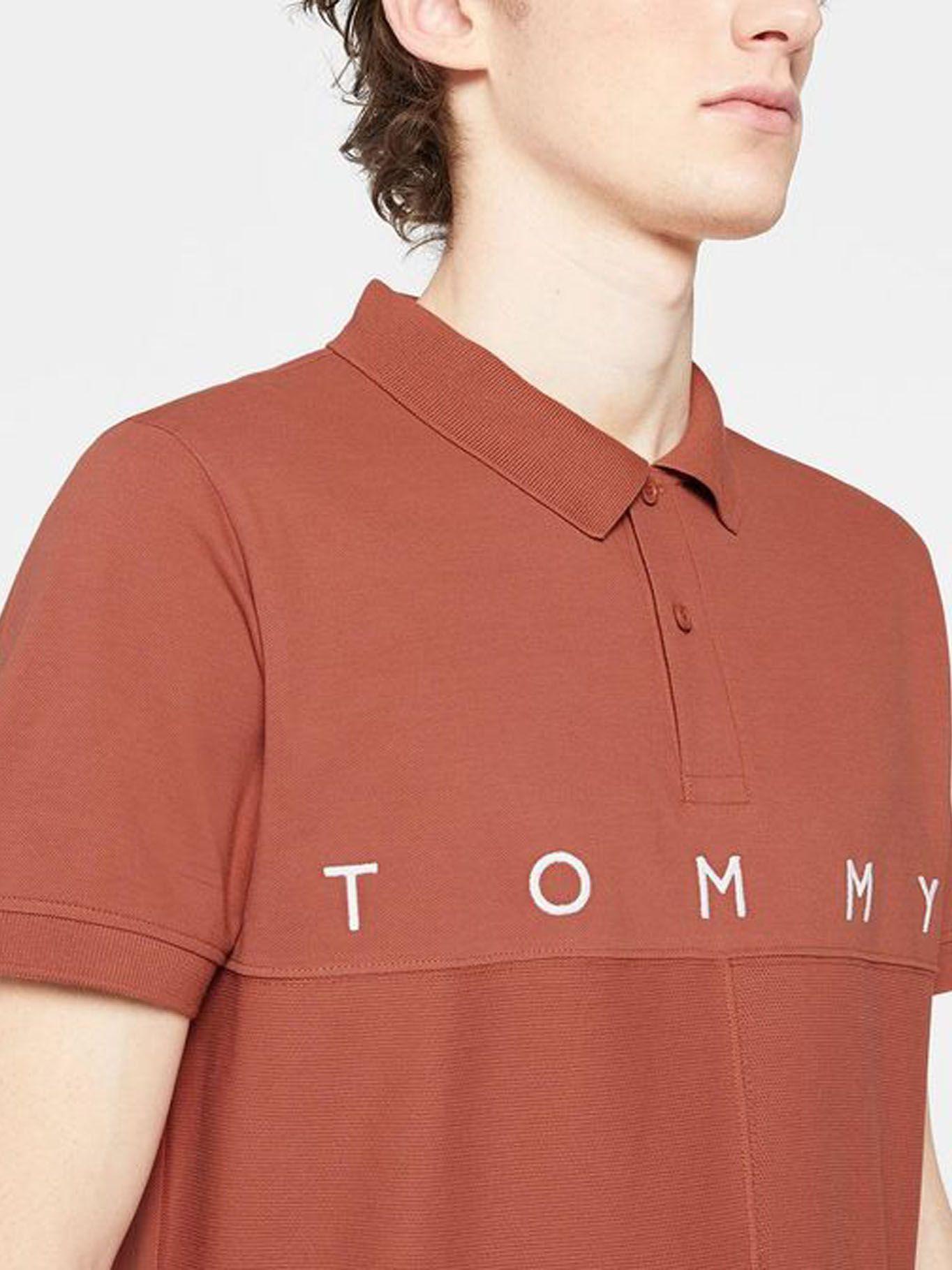 Polo Mono Flag Logo Rojo Tommy Hilfiger-2