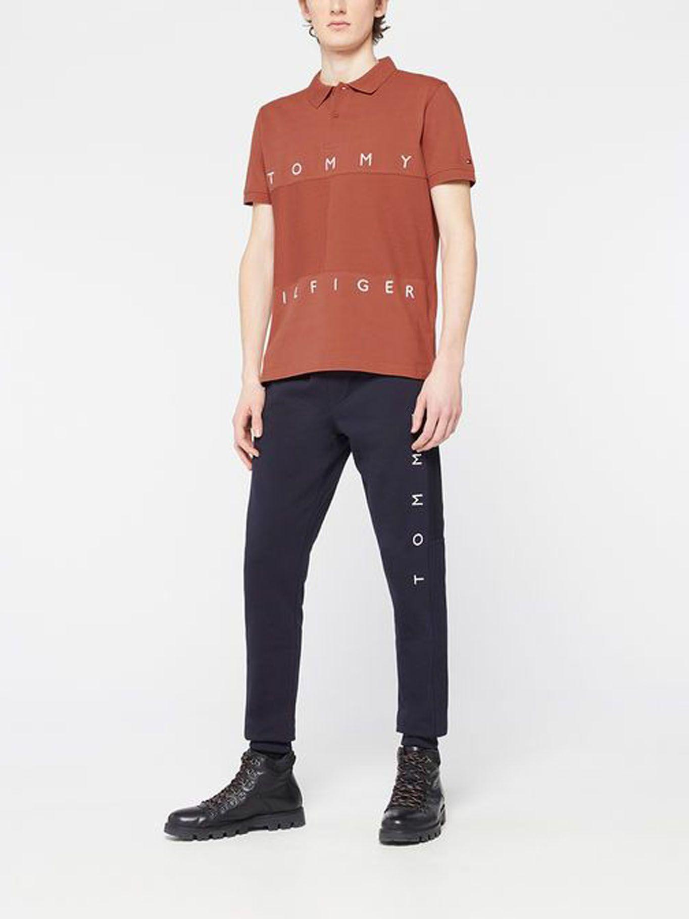 Polo Mono Flag Logo Rojo Tommy Hilfiger-4