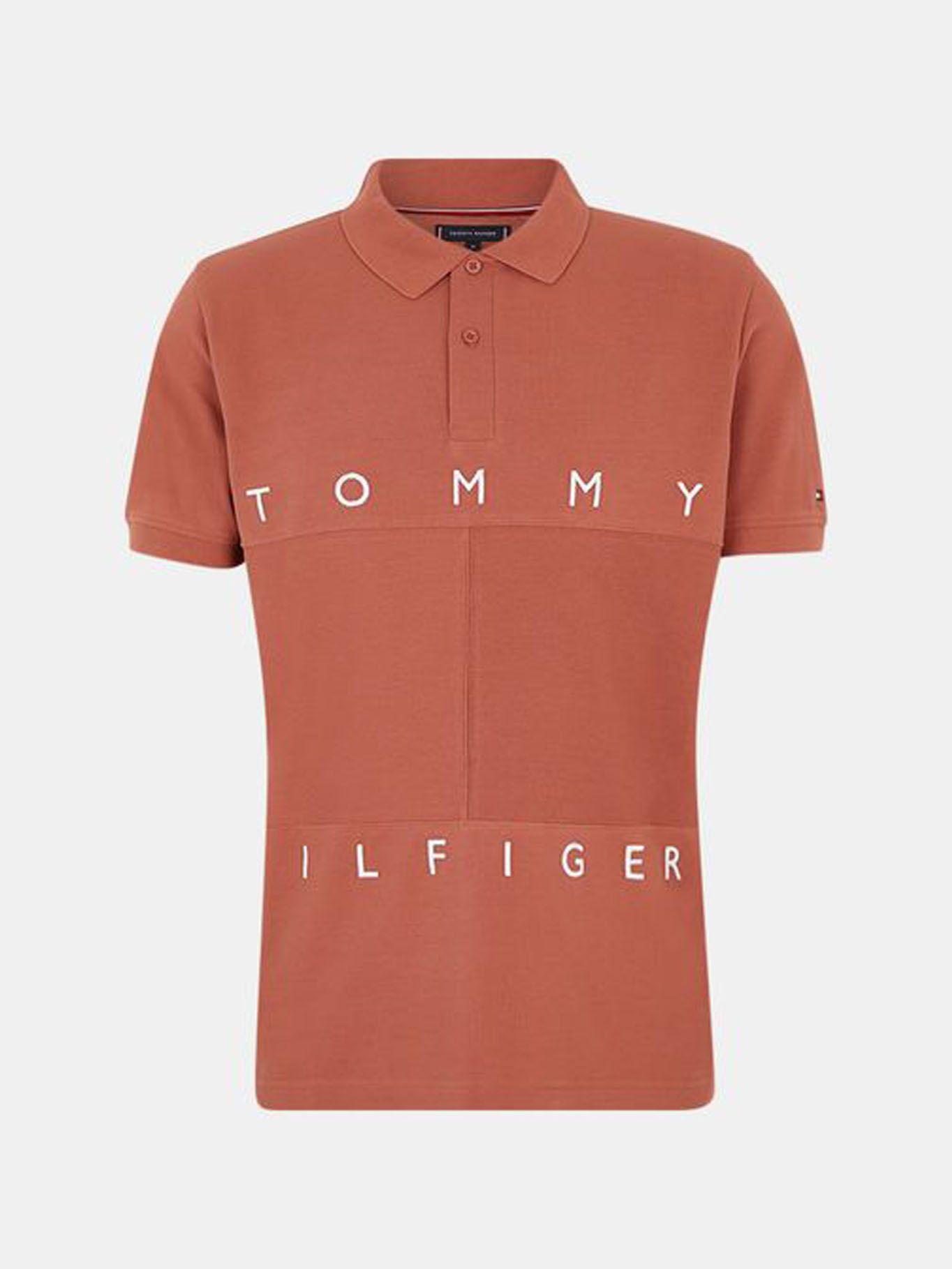 Polo Mono Flag Logo Rojo Tommy Hilfiger-0