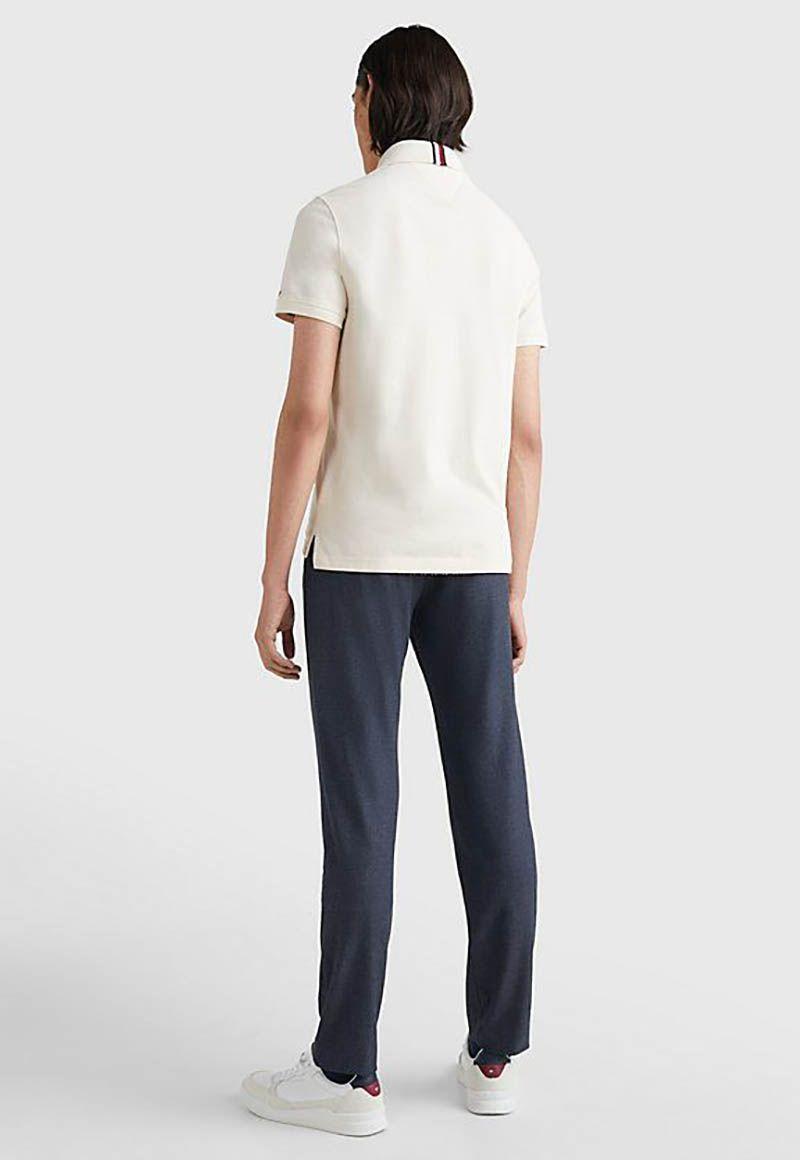 Polo Icon Crest Slim Fit Blanco Tommy Hilfiger-4