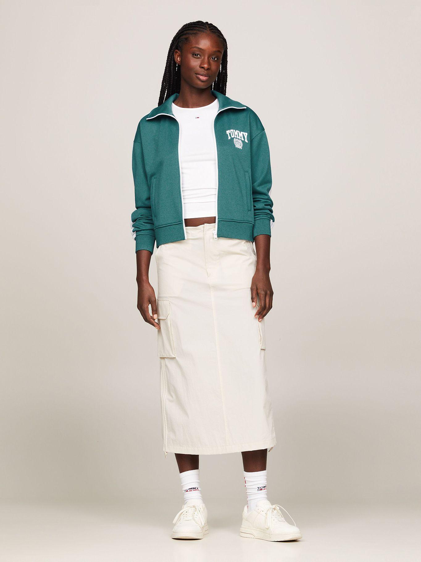 Polerón Sport Varsity Verde Tommy Jeans-1