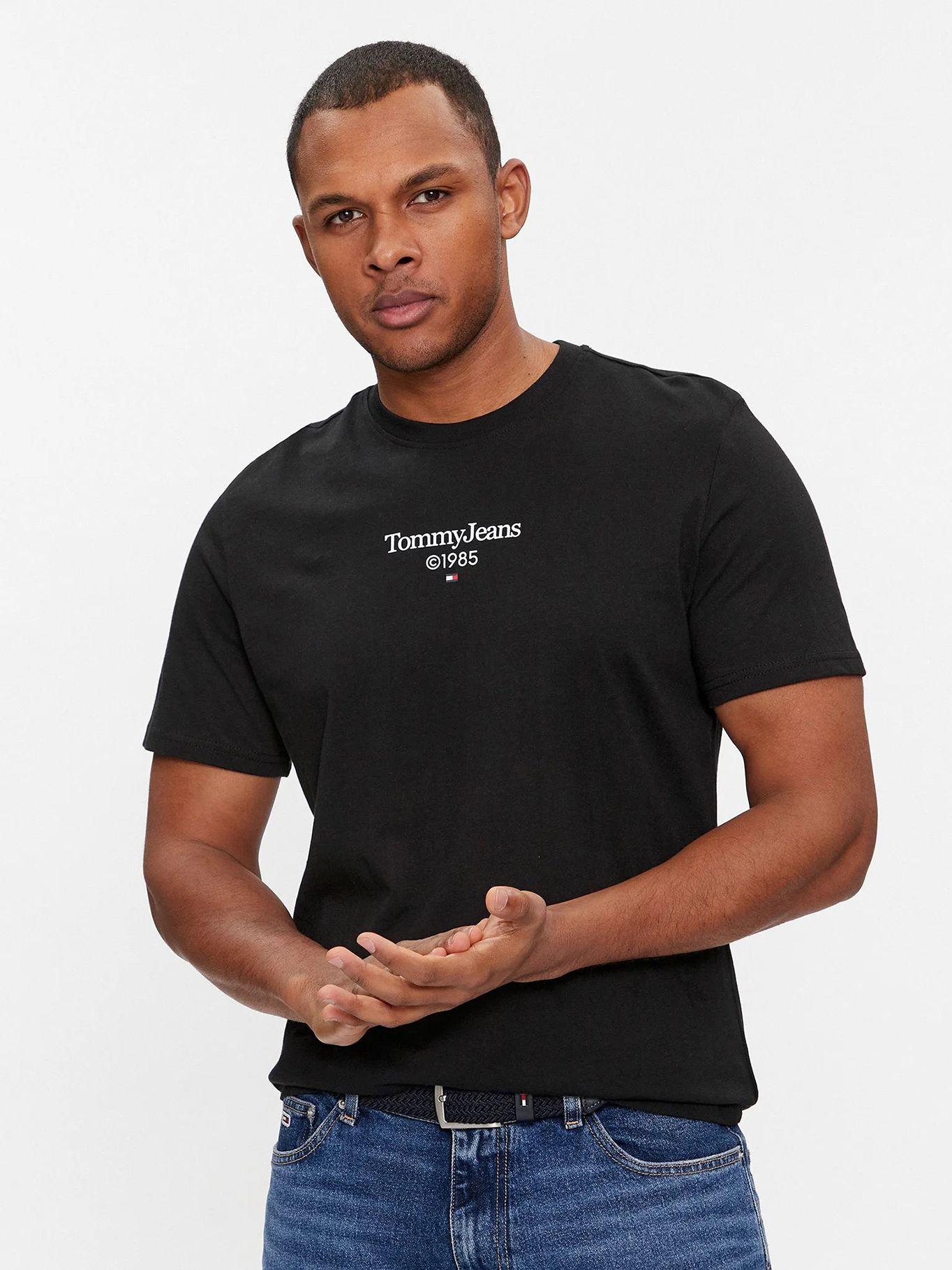Polera Con Logo Slim Fit Negro Tommy Jeans-0