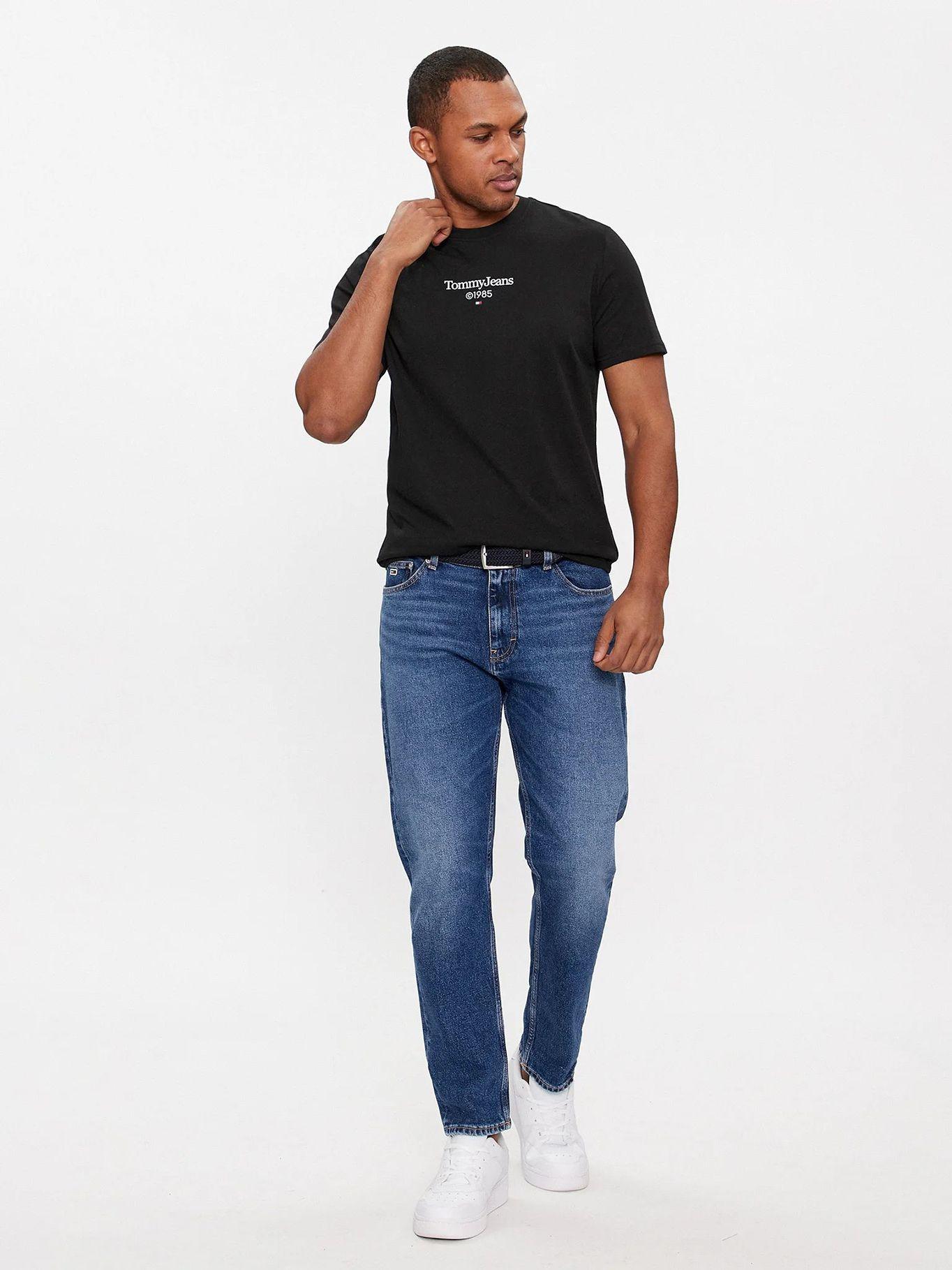 Polera Con Logo Slim Fit Negro Tommy Jeans-1