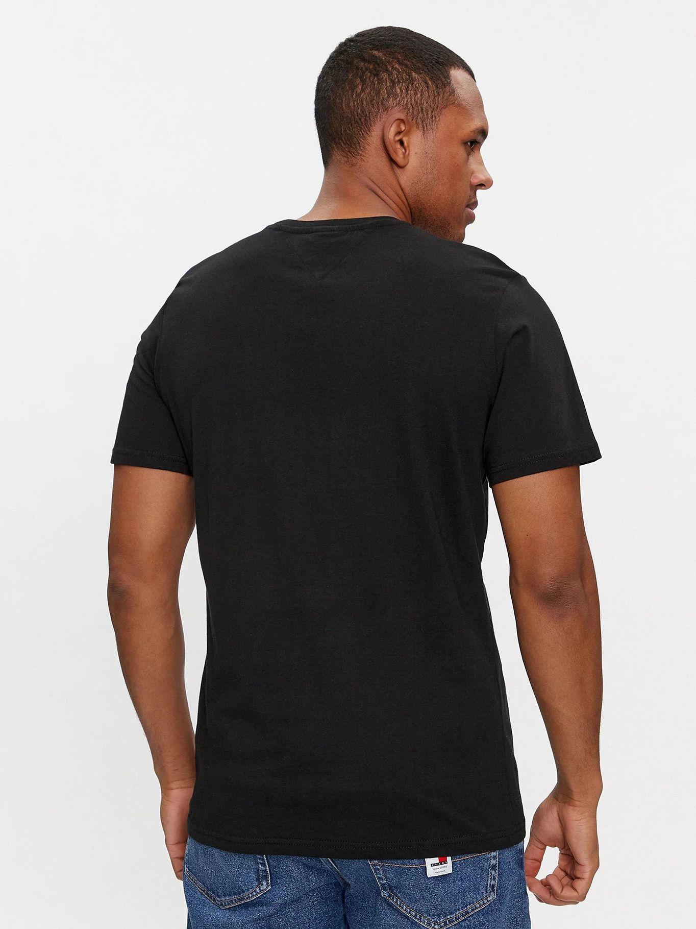 Polera Con Logo Slim Fit Negro Tommy Jeans-2