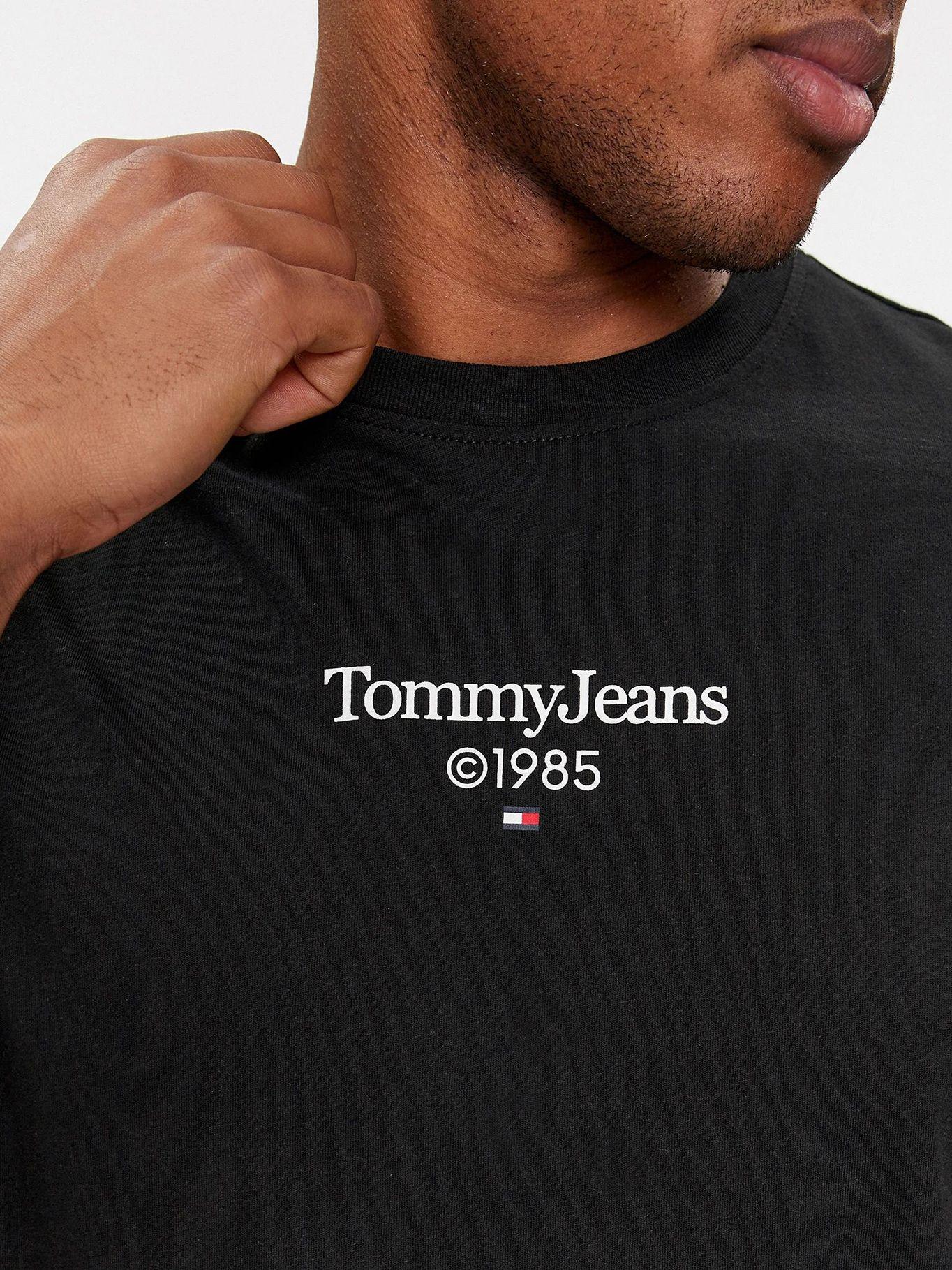 Polera Con Logo Slim Fit Negro Tommy Jeans-3