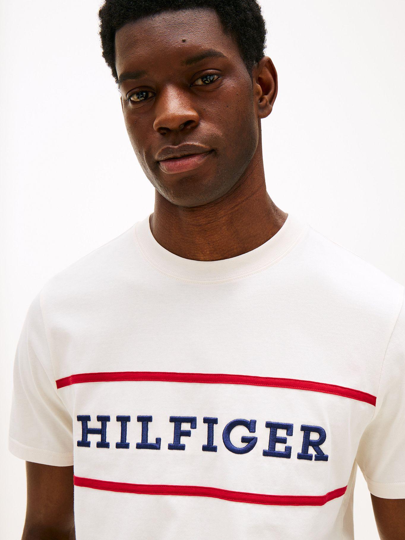 Polera Colorblock Con Logo Blanco Z00 Tommy Hilfiger-3