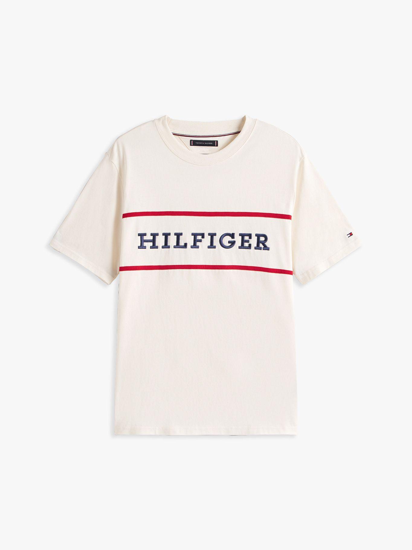 Polera Colorblock Con Logo Blanco Z00 Tommy Hilfiger-4