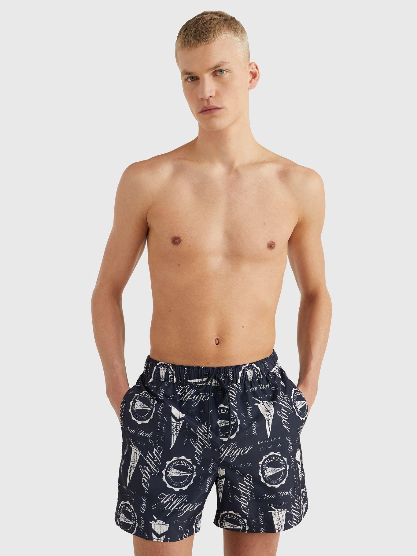 Traje De Baño Essential Con Diseño Azul Tommy Hilfiger-0