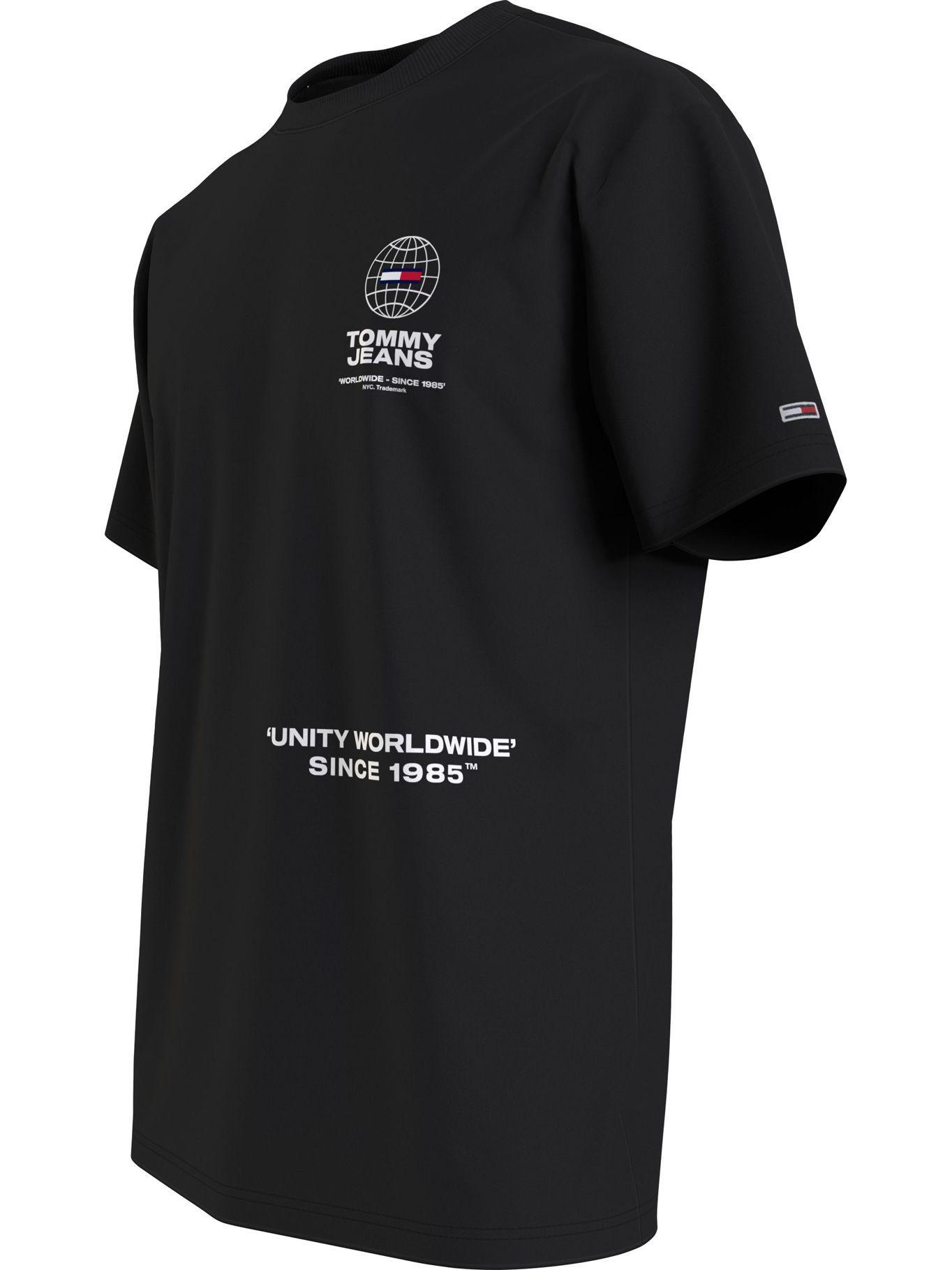 Polera De Algodón Con Logos Unity Negro Tommy Jeans-2