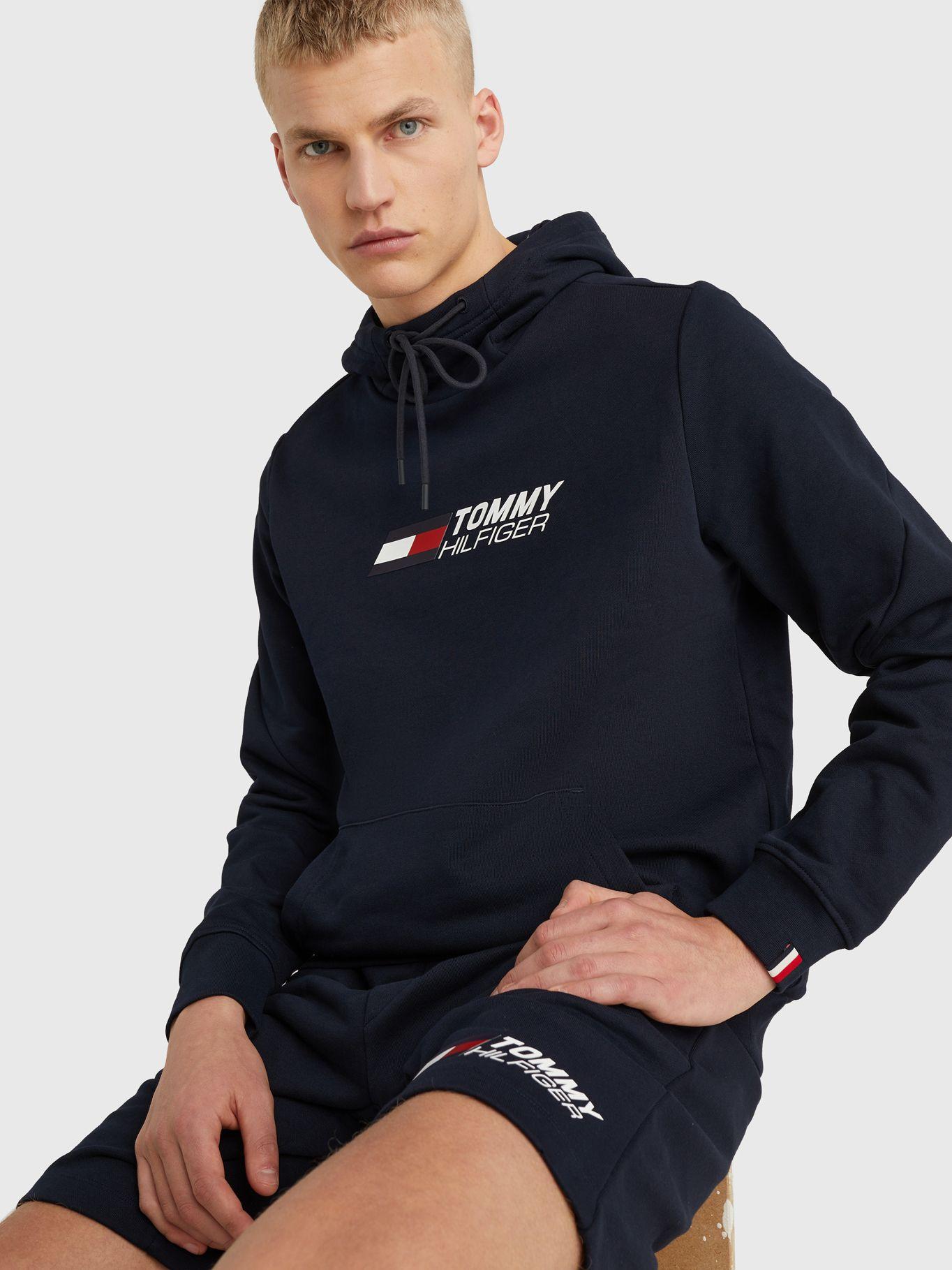 Polerón Sport Hoodie Essential Azul Tommy Hilfiger-3