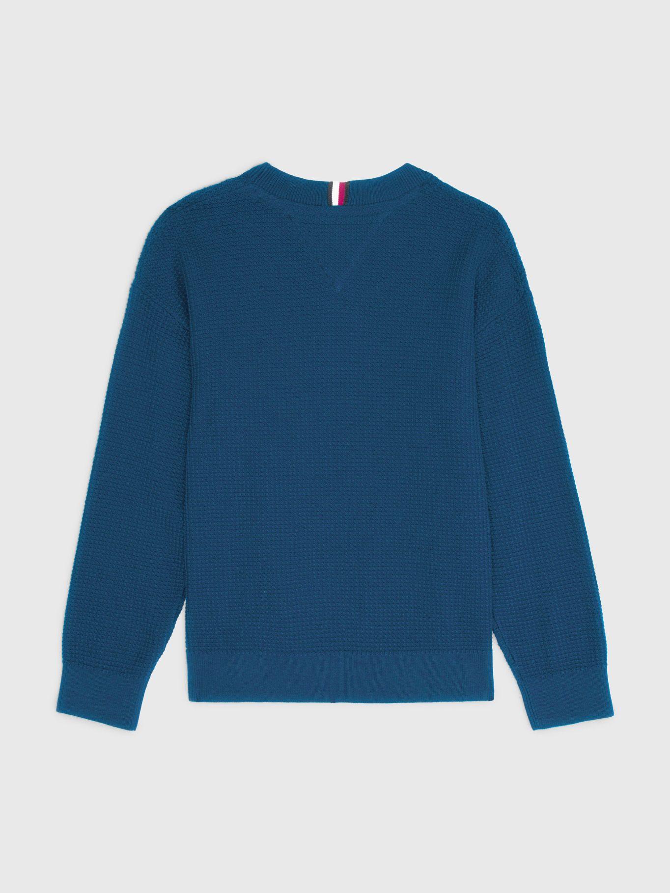 Sweater Esential Regular Fit Azul Tommy Hilfiger-1
