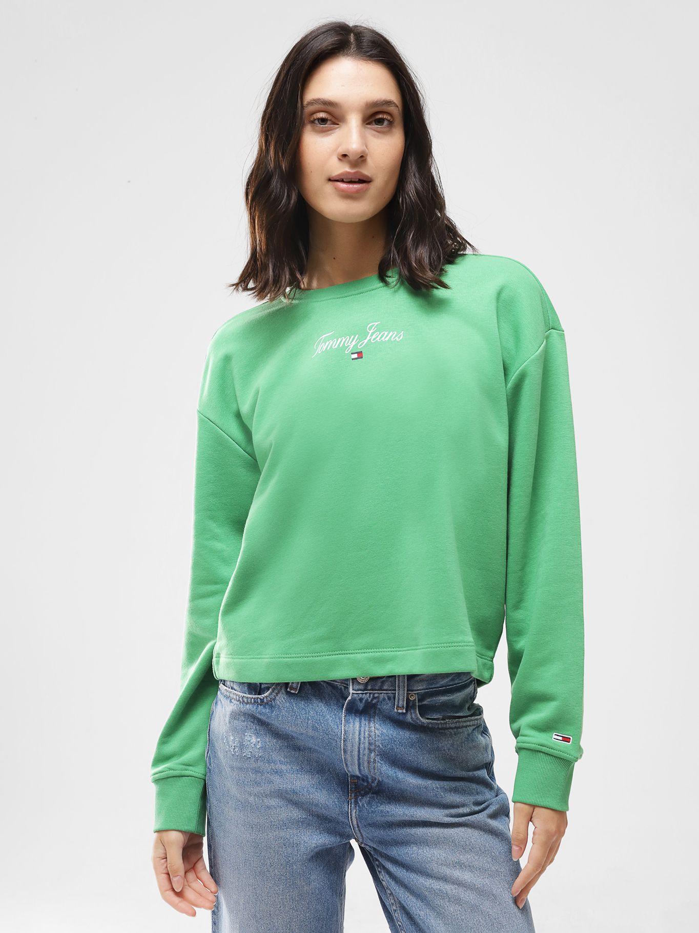 Polerón Relaxed Essential Logo Verde Tommy Jeans-0