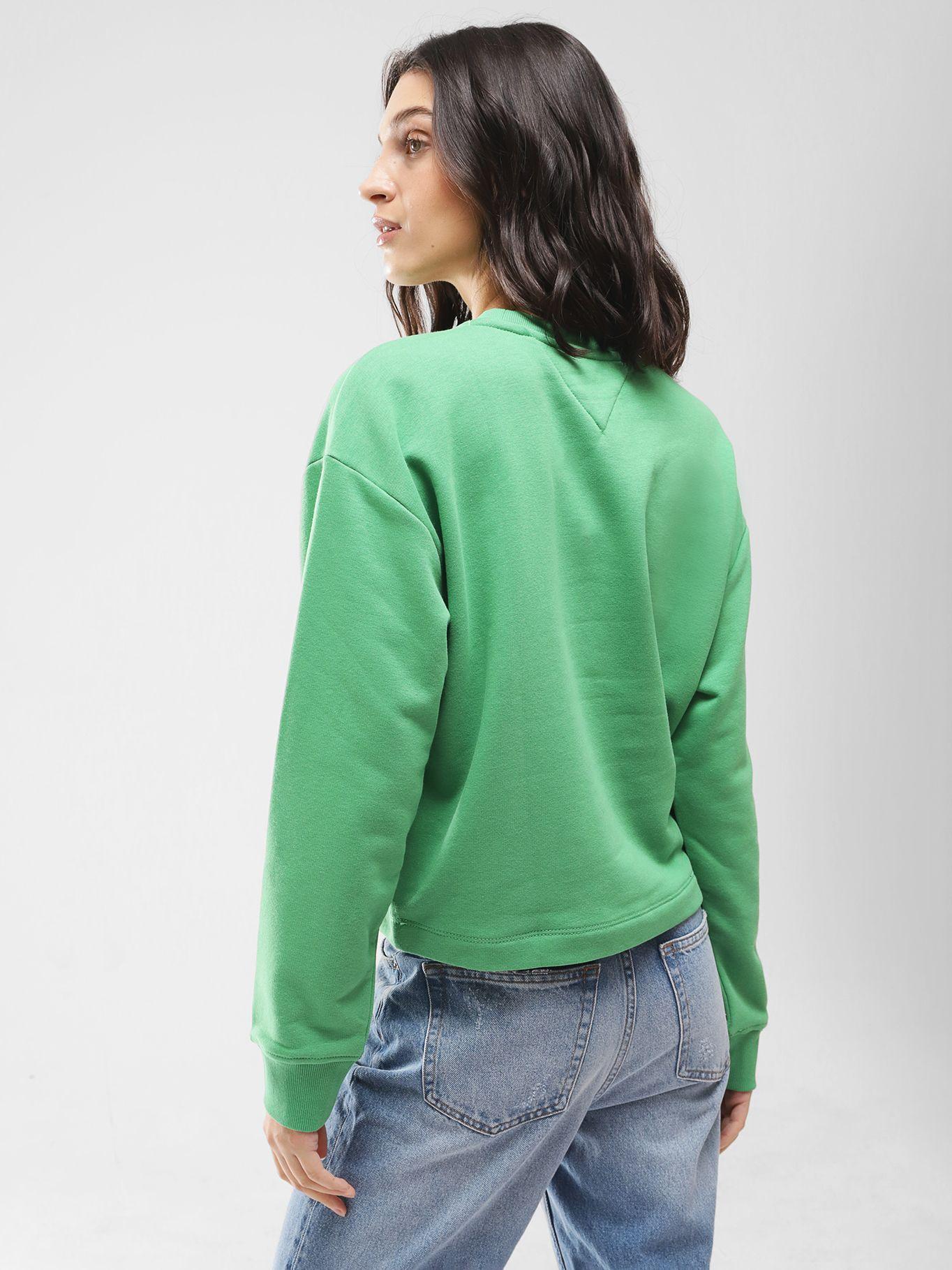 Polerón Relaxed Essential Logo Verde Tommy Jeans-1