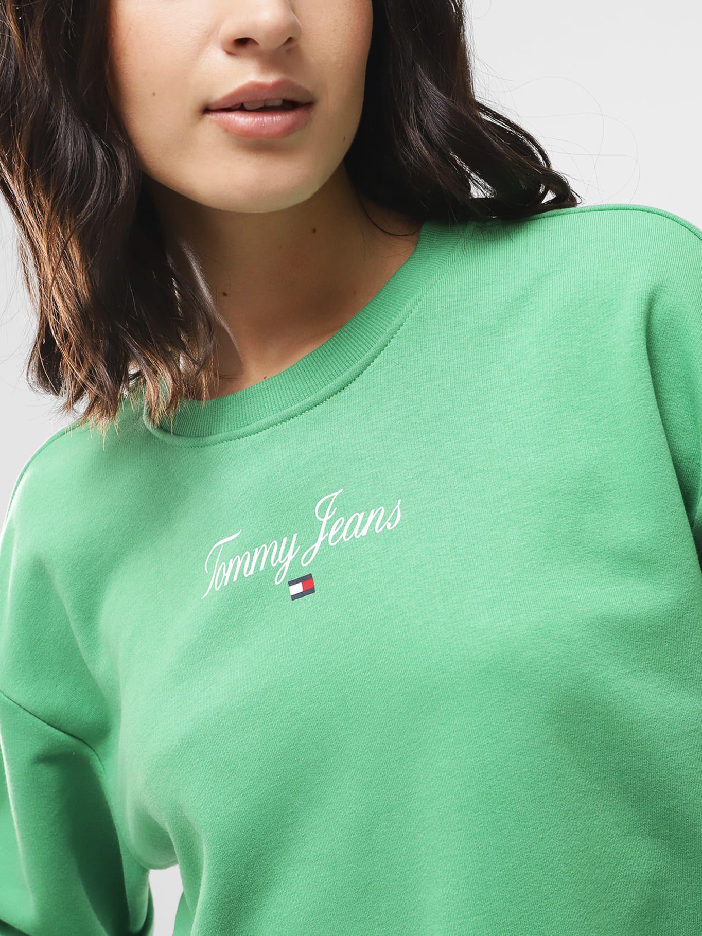 Polerón Relaxed Essential Logo Verde Tommy Jeans-3