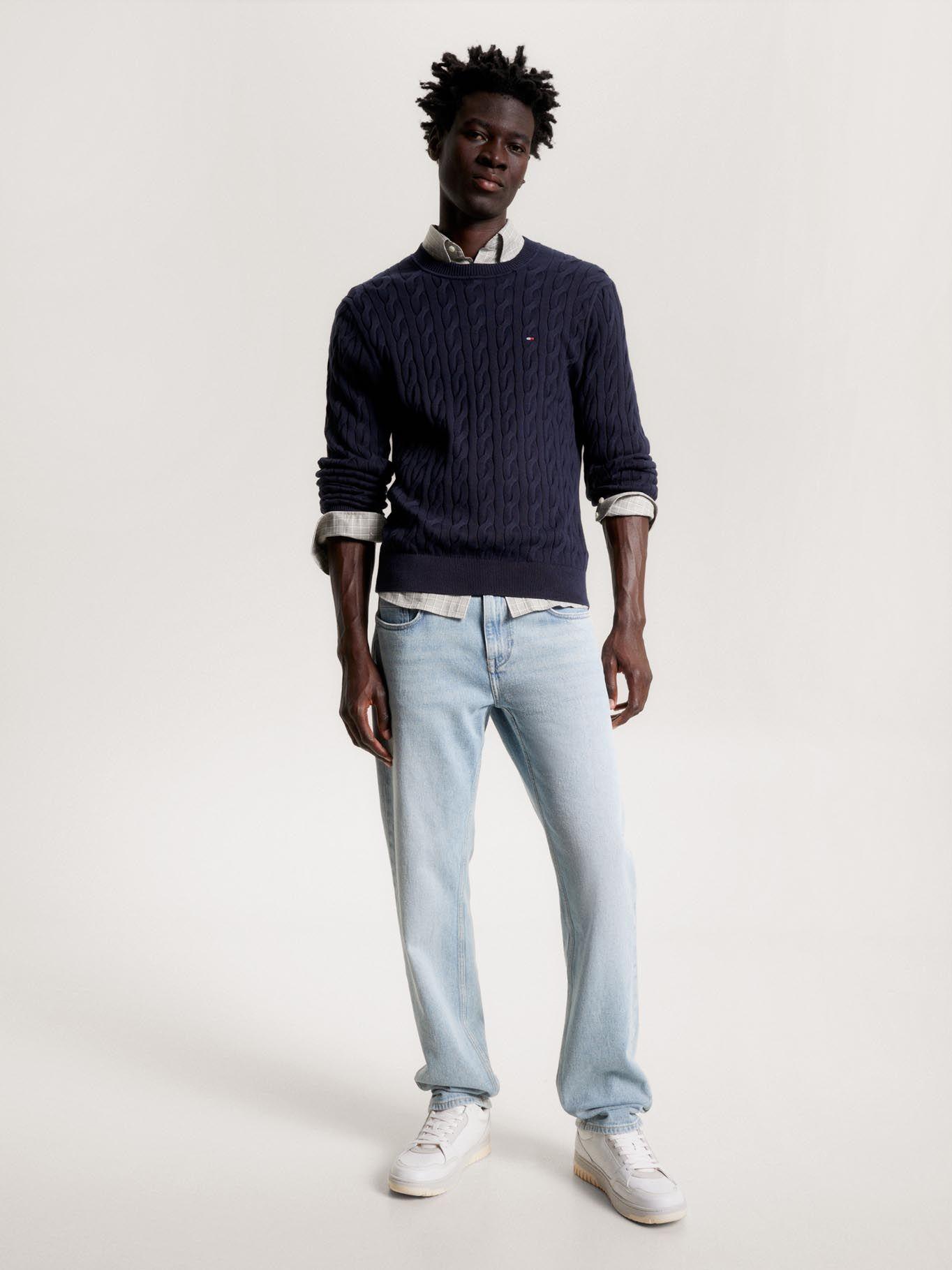 Sweater Classics Trenzado Azul Tommy Hilfiger-1