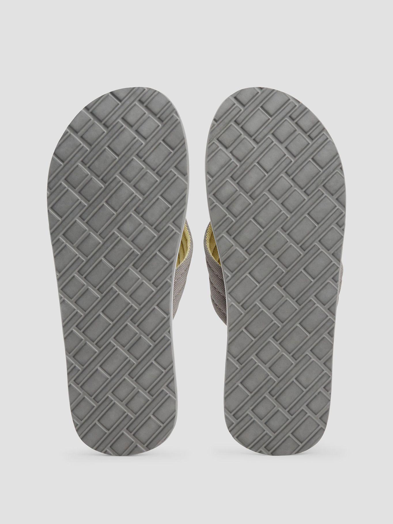 Sandalias De Tela Trenzada Con Logo Gris Tommy Hilfiger-3