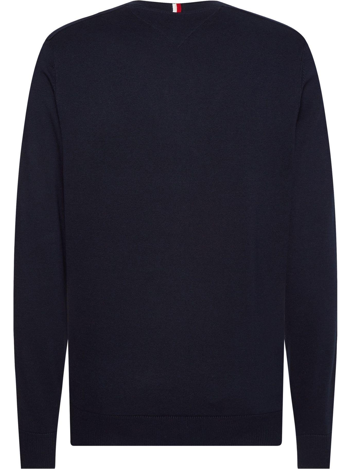 Sweater C-Neck Big Logo Azul Tommy Hilfiger-1