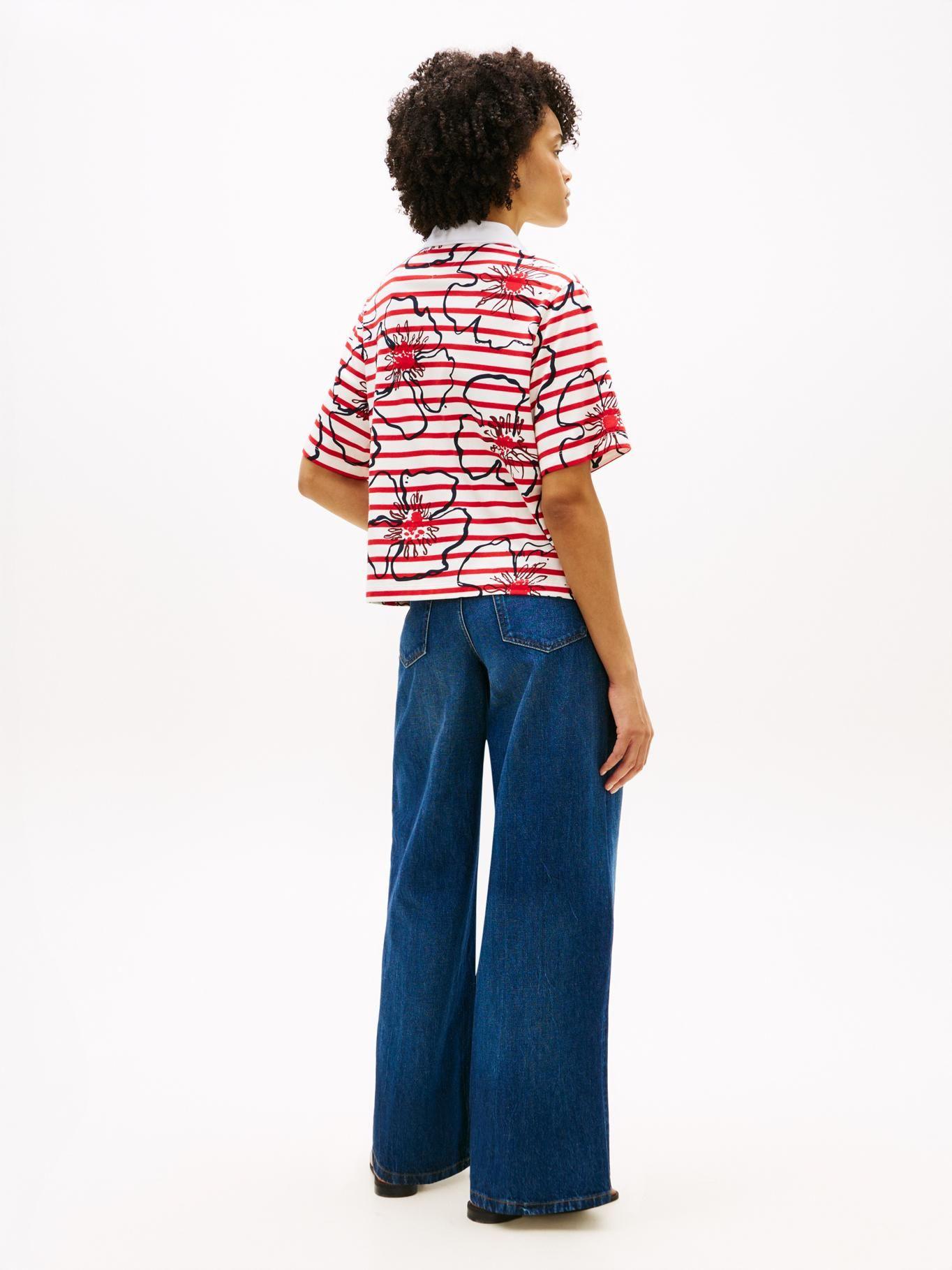 Polo Con Estampado Floral Relaxed Fit-2