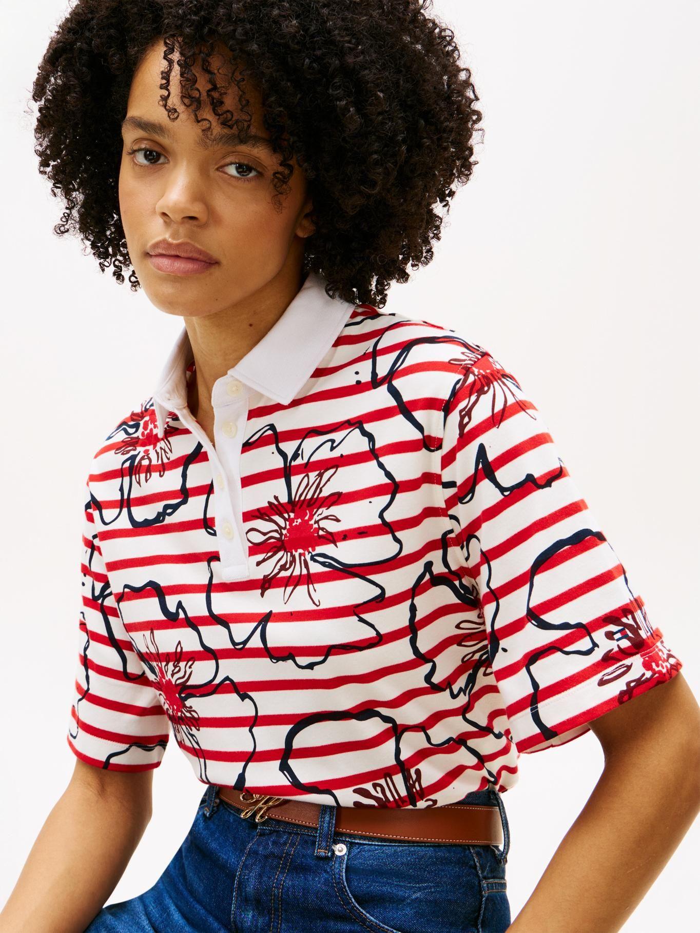 Polo Con Estampado Floral Relaxed Fit-3