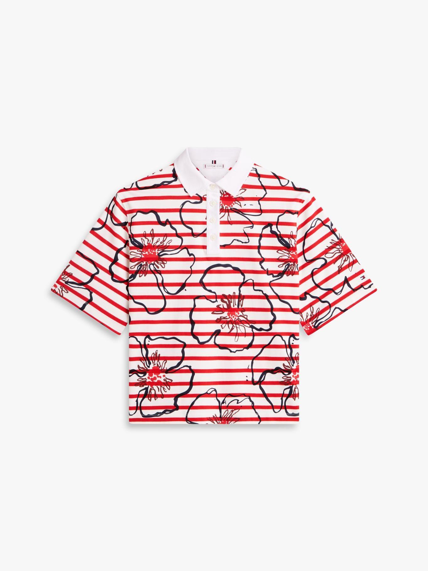 Polo Con Estampado Floral Relaxed Fit-4