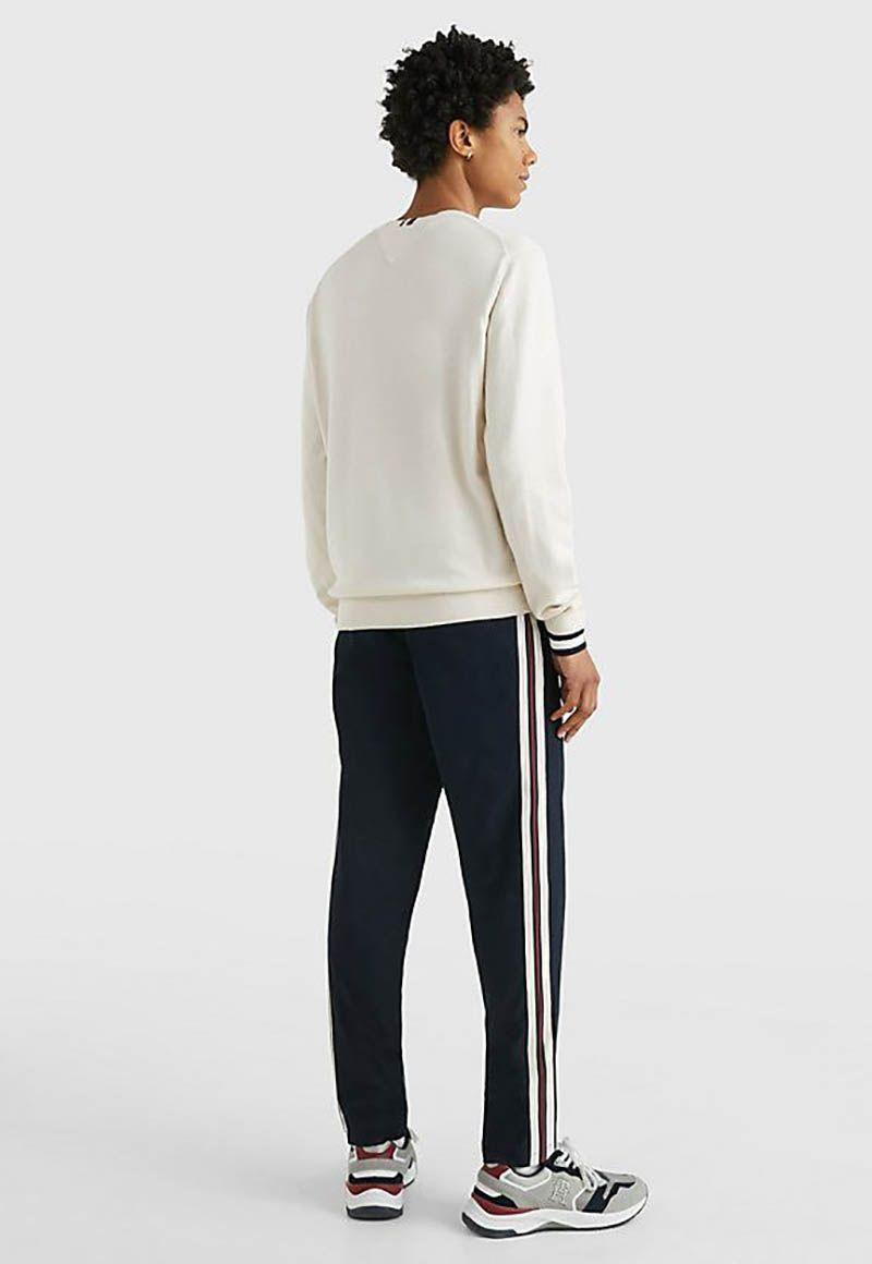 Sweater Heritage Logo Blanco Tommy Hilfiger-1
