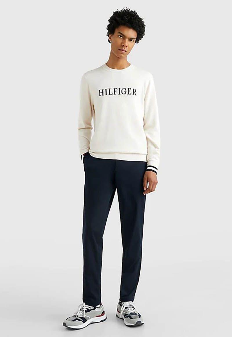 Sweater Heritage Logo Blanco Tommy Hilfiger-2