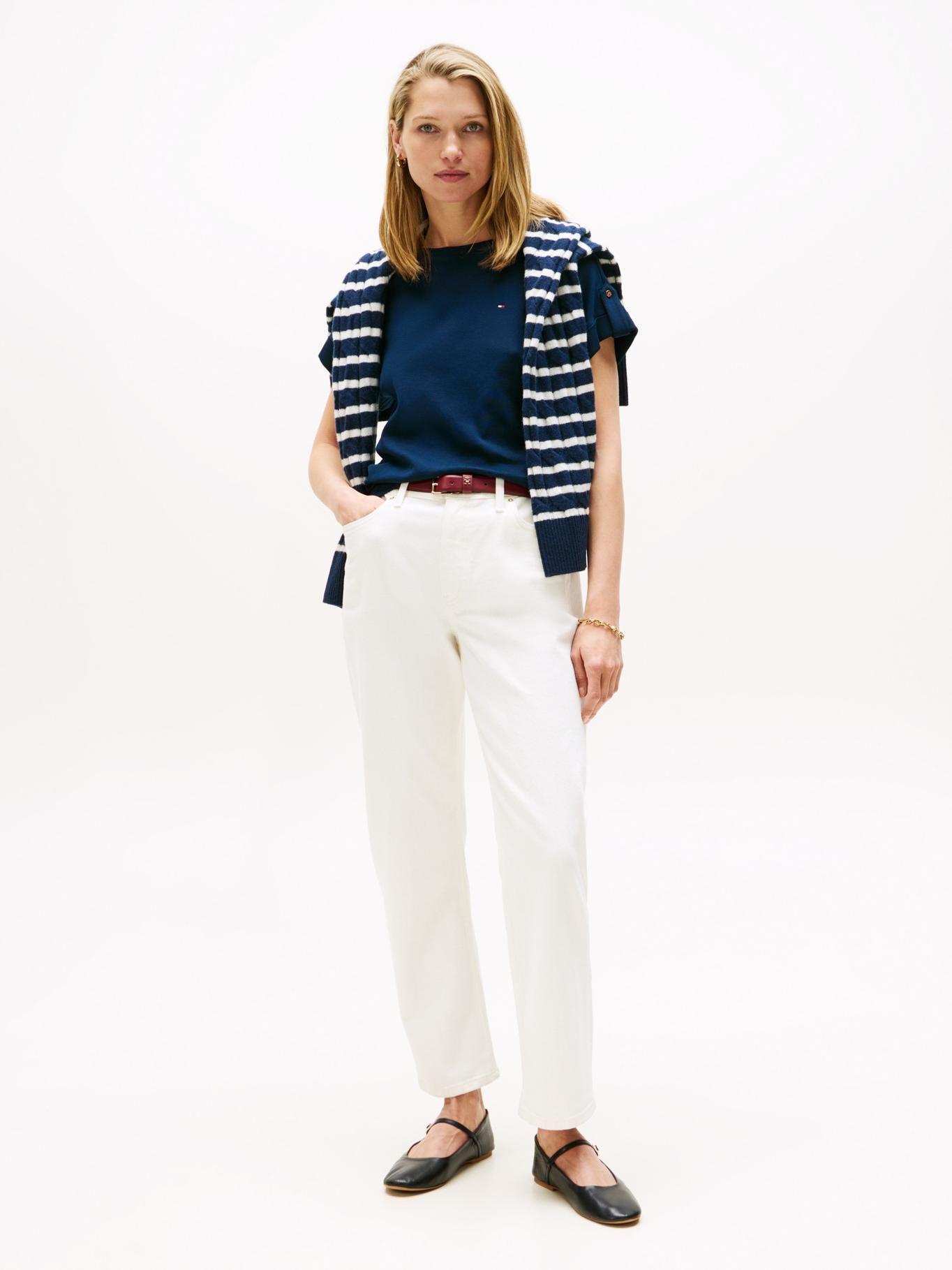 Polera Con Diseño De Rayas Azul Tommy Hilfiger-1