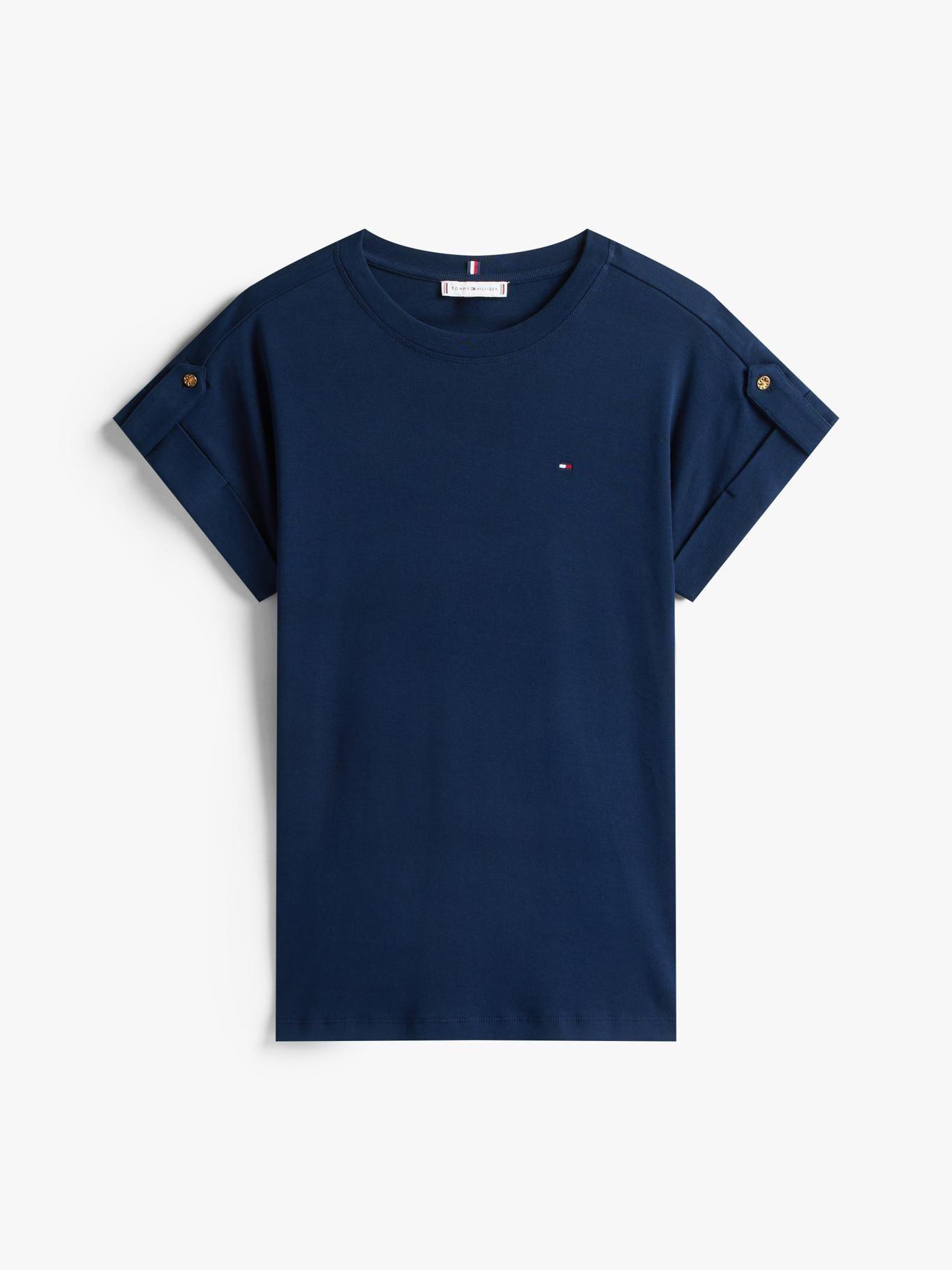 Polera Con Diseño De Rayas Azul Tommy Hilfiger-4