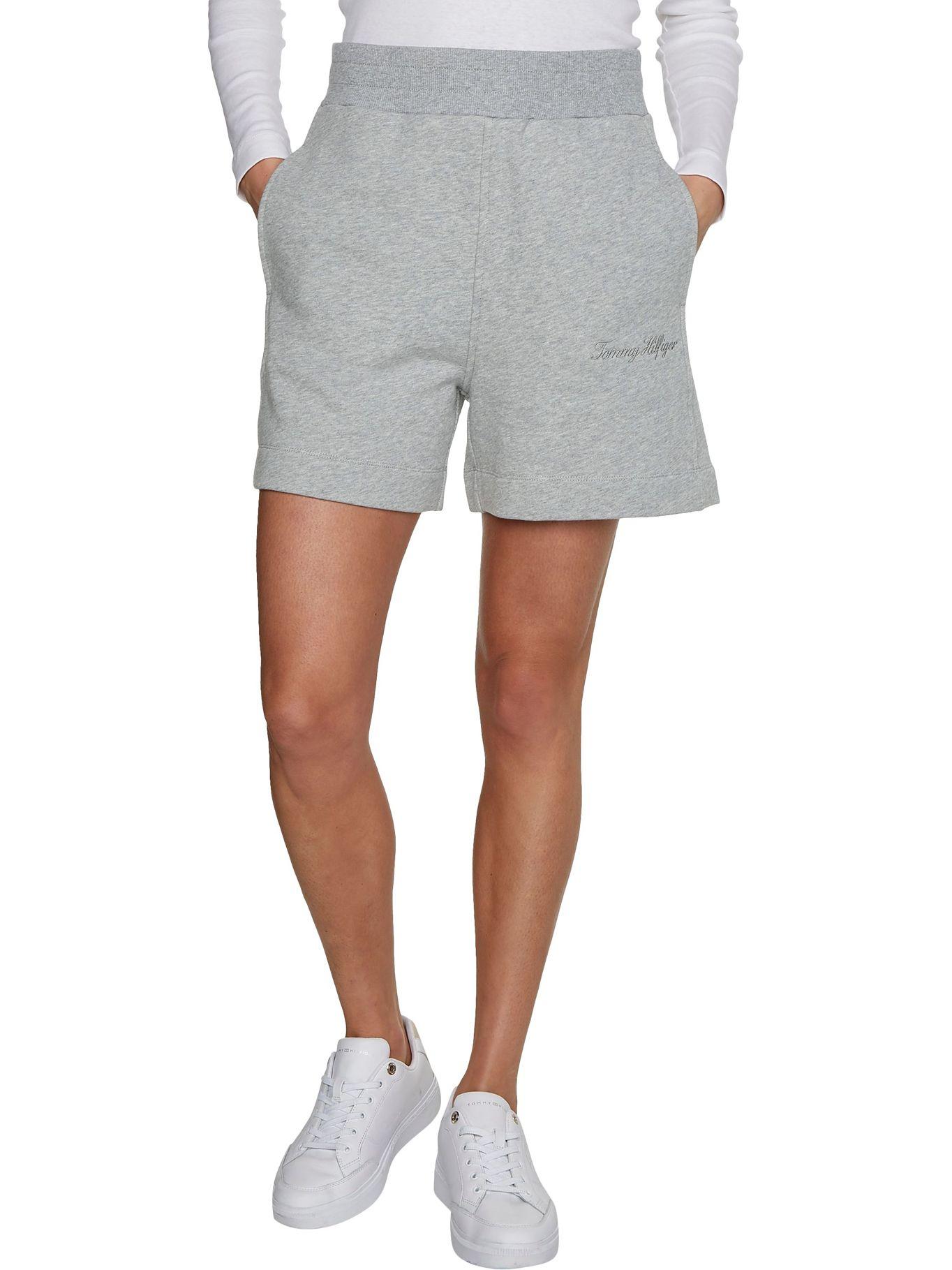 Shorts High Shine Con Logo Gris Tommy Hilfiger-0