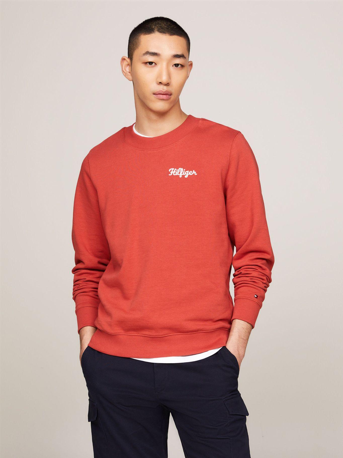 Polerón Con Logo En El Pecho Rojo Tommy Hilfiger-0