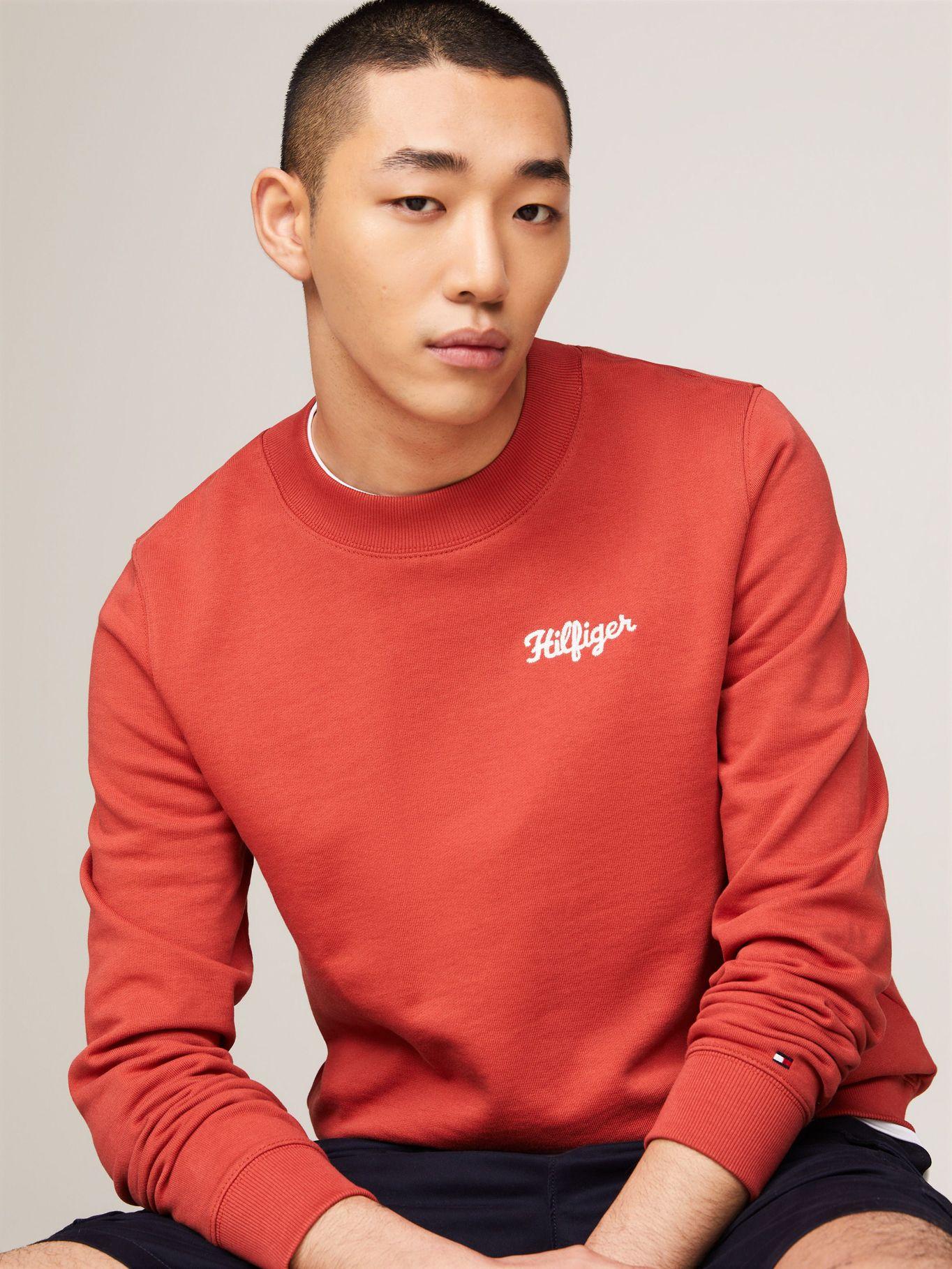 Polerón Con Logo En El Pecho Rojo Tommy Hilfiger-3