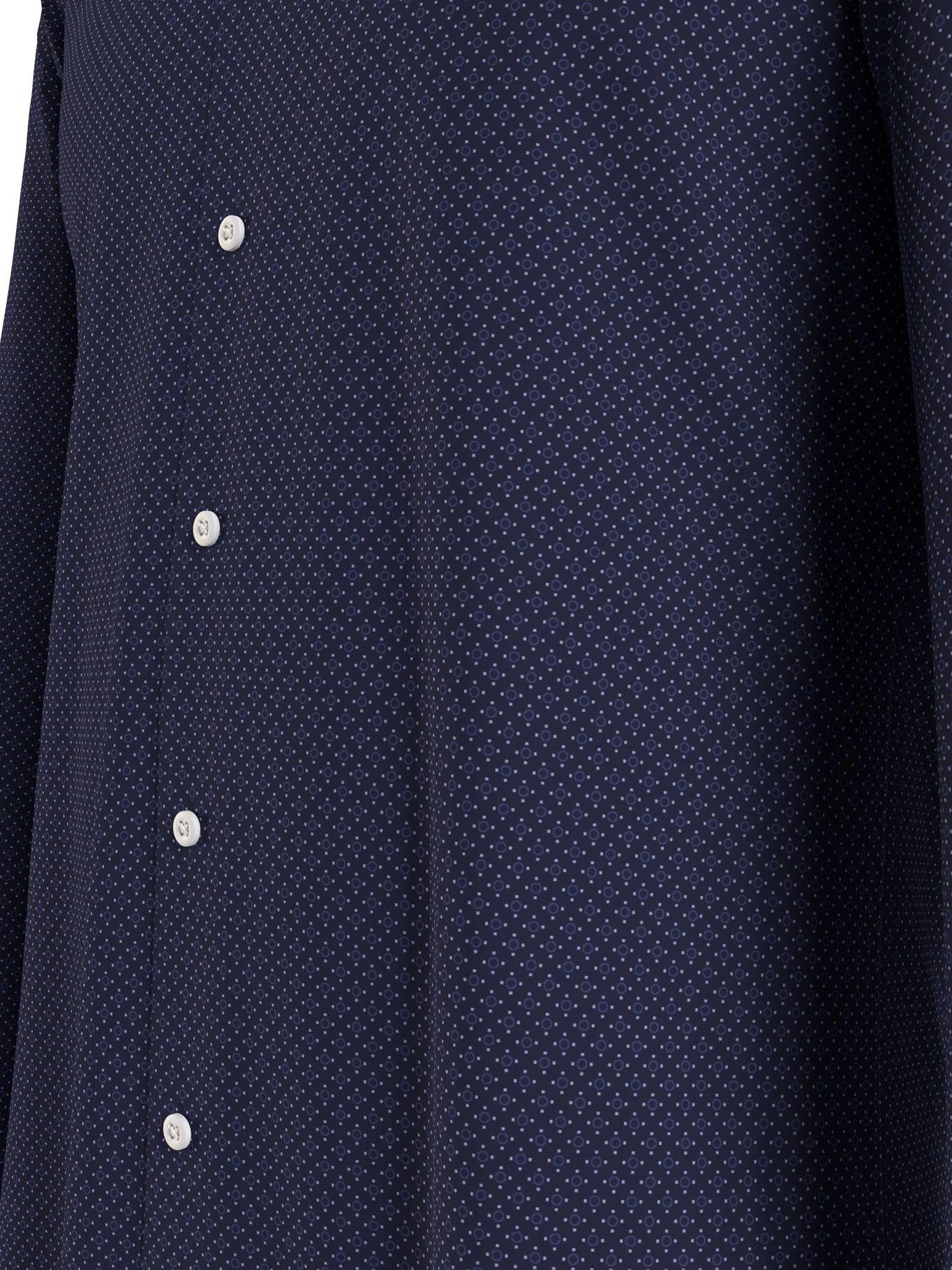 Camisa Th Flex Doot Print Azul Tommy Hilfiger-4