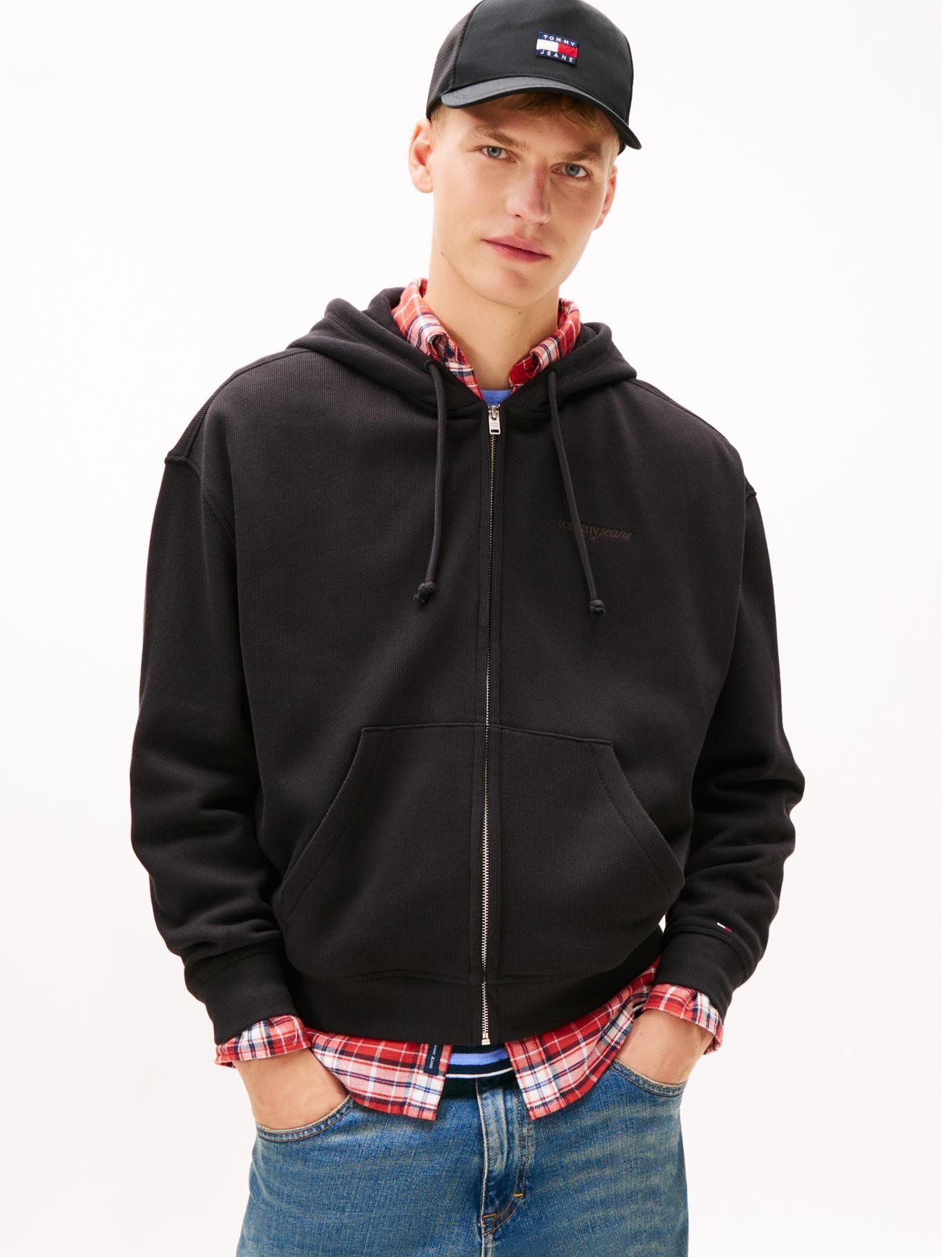 Polerón Hoodie Con Cierre Y Logo Script-0
