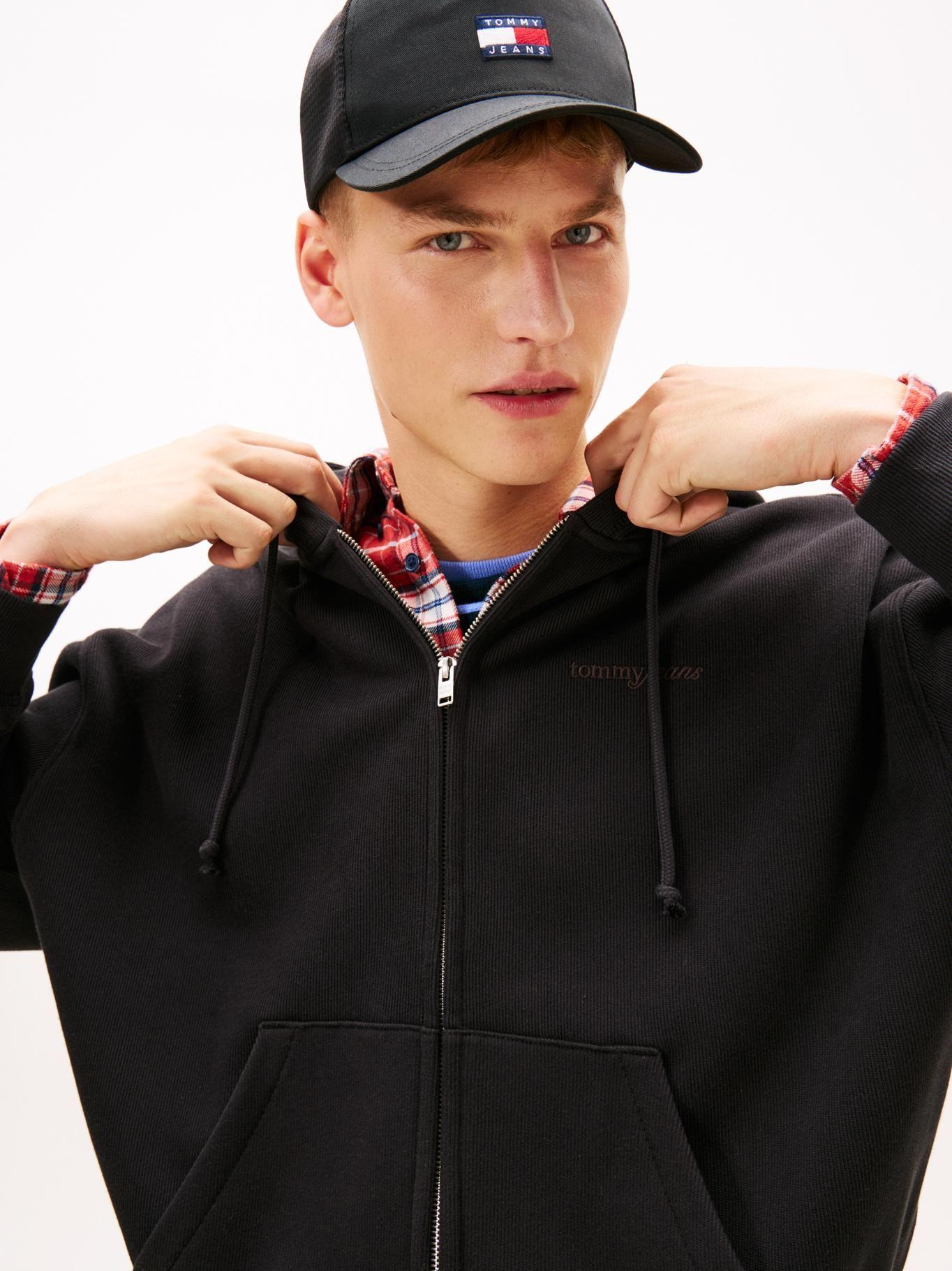 Polerón Hoodie Con Cierre Y Logo Script-3