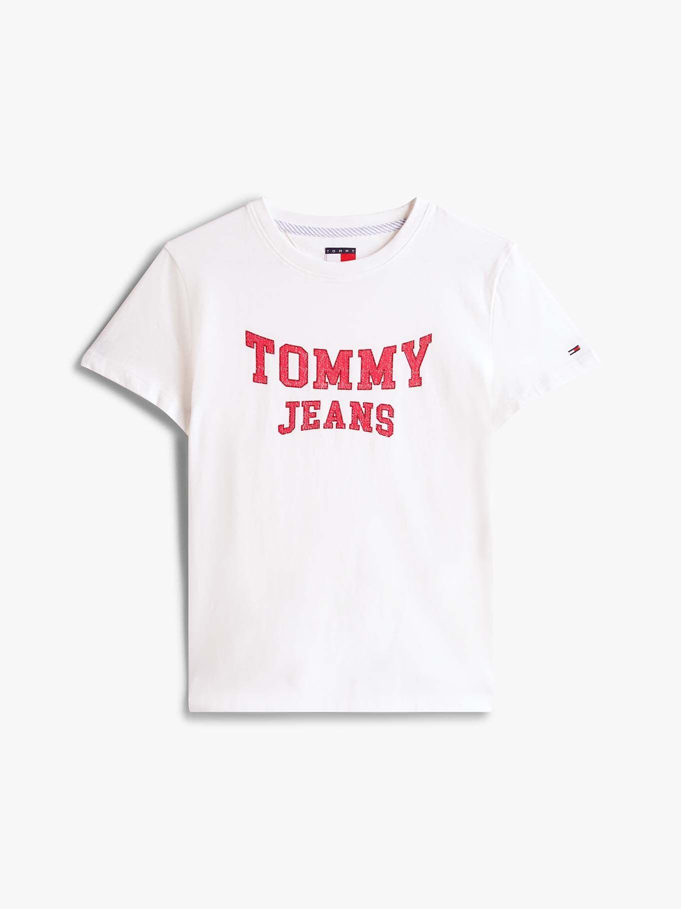 Polera Regular Fit Logo Varsity Blanco Tommy Jeans-4