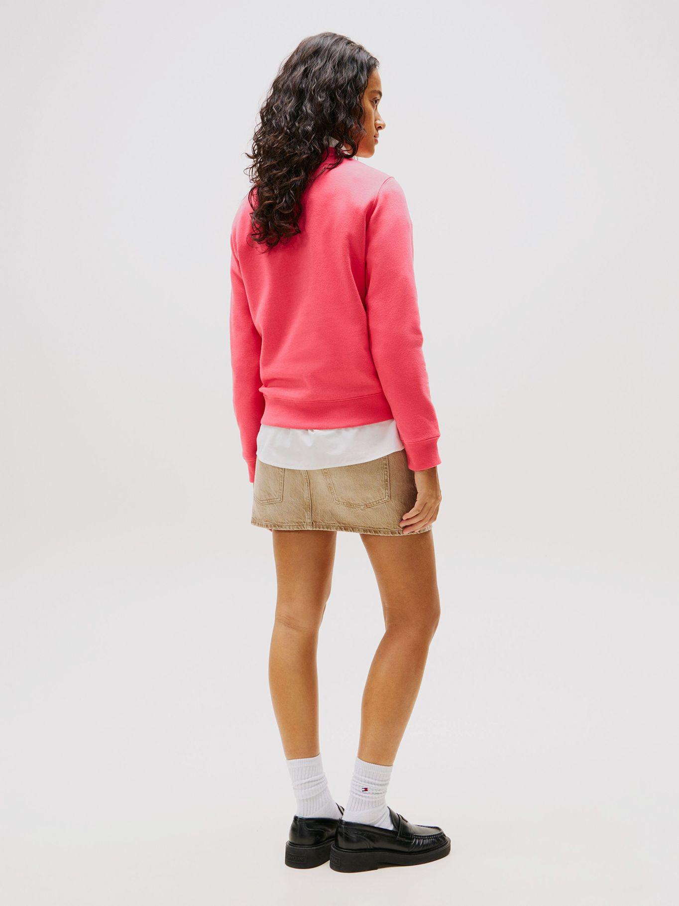 Polerón Flag Logo Con Parche Rosado Tommy Jeans-2
